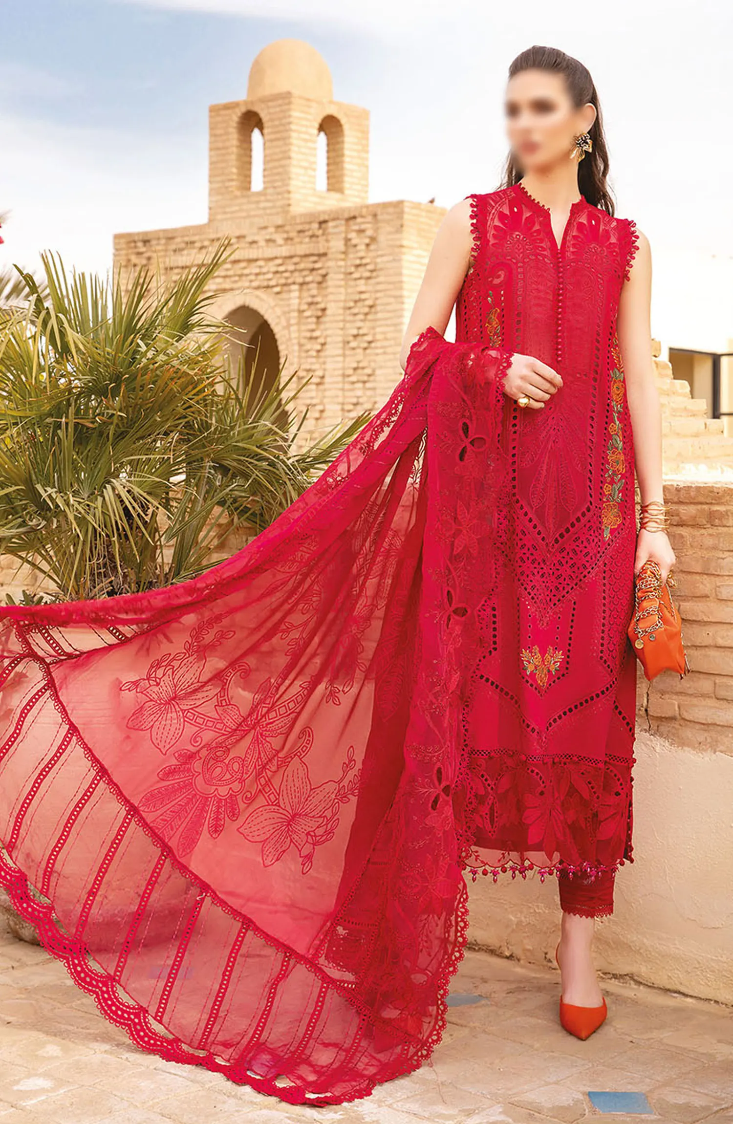 Maria B Unstitched Luxury Lawn Collection 2024 - Design 04 A