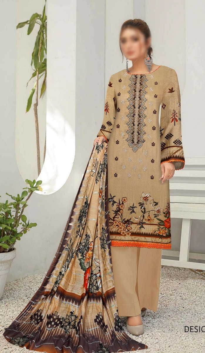 Mahay Uraan Digital Printed Embroidered Collection - Design 07