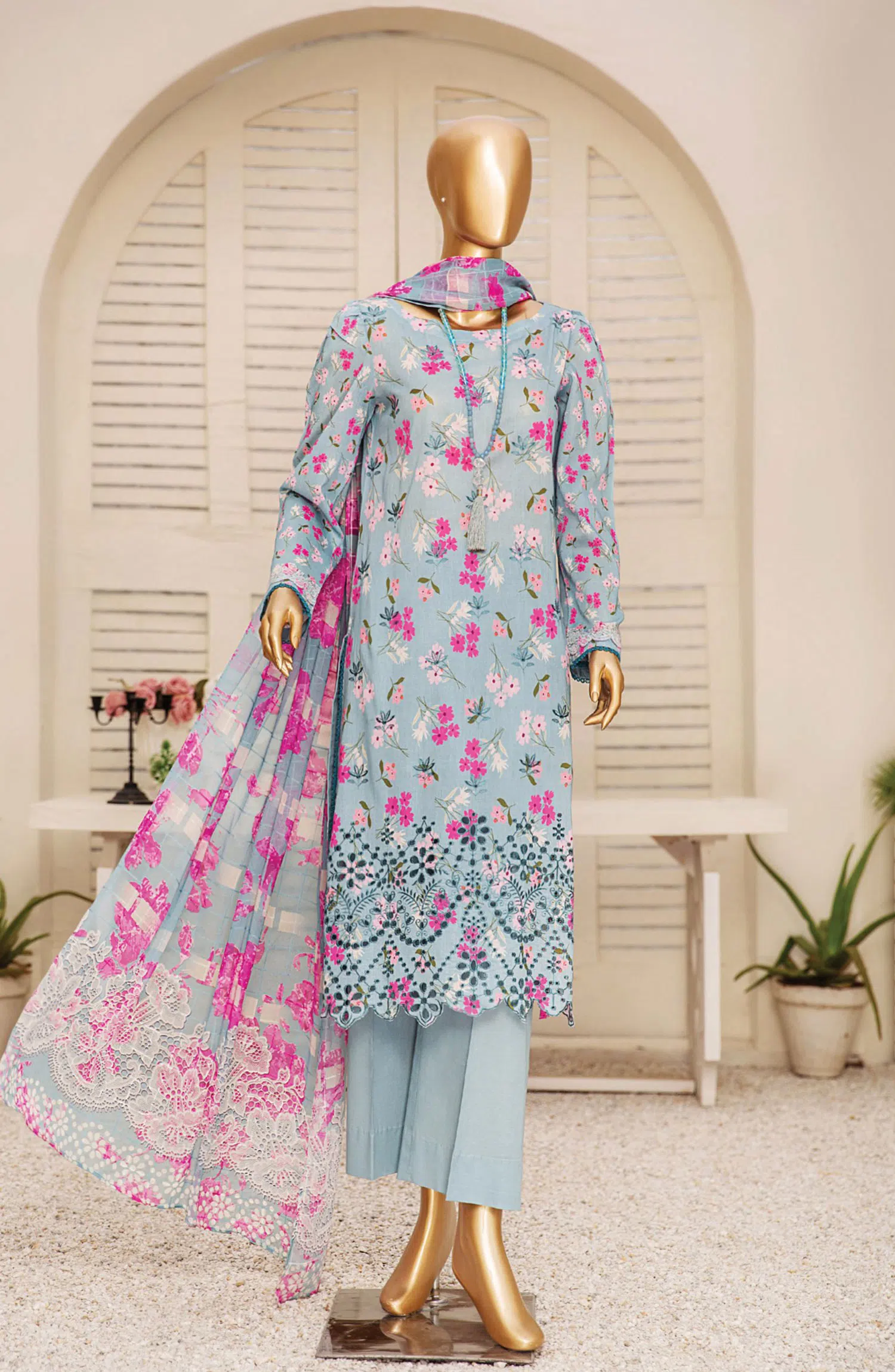 Tarzz Lawn Printed  Embroidered Collection Vol 02 - Design 07