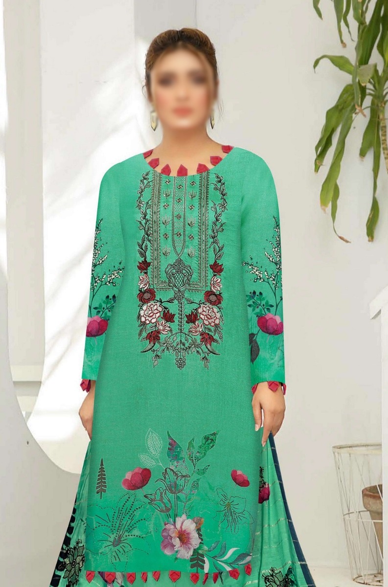 Mahay Uraan Digital Printed Embroidered Collection - Design 08