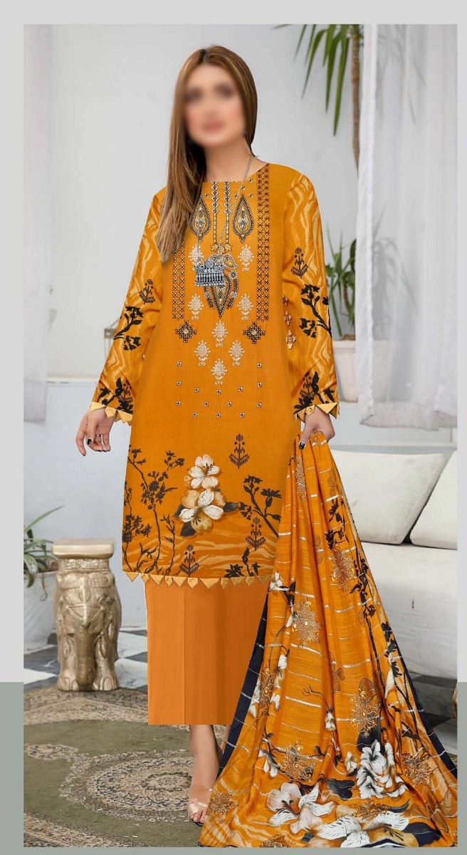 Mahay Uraan Digital Printed Embroidered Collection - Design 10