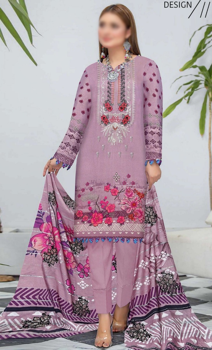 Mahay Uraan Digital Printed Embroidered Collection - Design 11