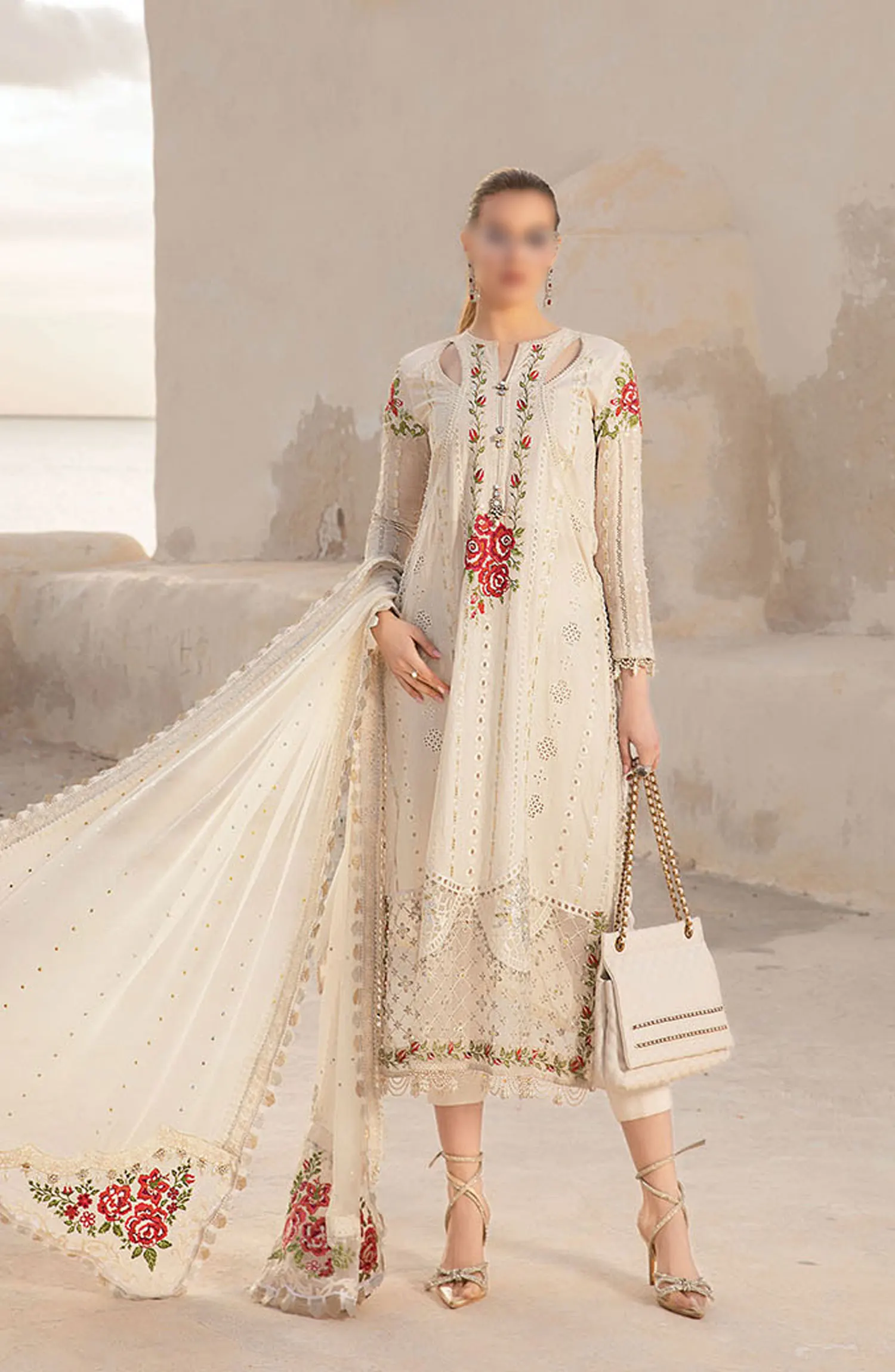 Maria B Unstitched Luxury Lawn Collection 2024 - Design 12 A