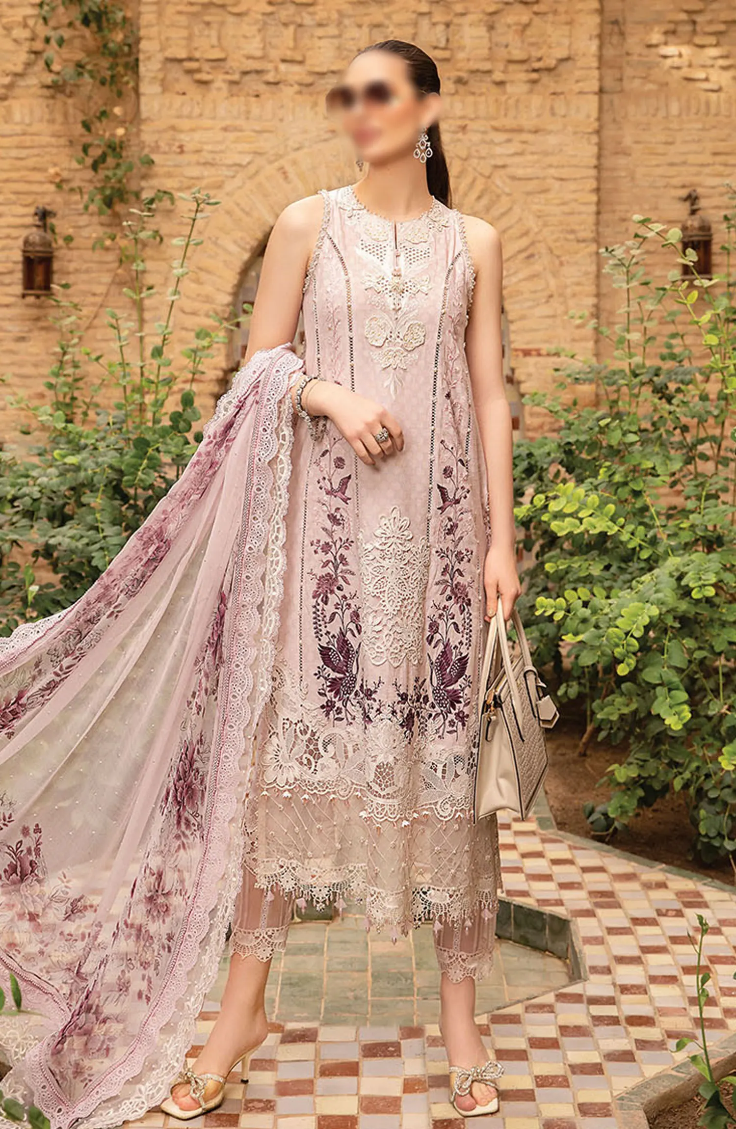 Maria B Unstitched Luxury Lawn Collection 2024 - Design 14 A