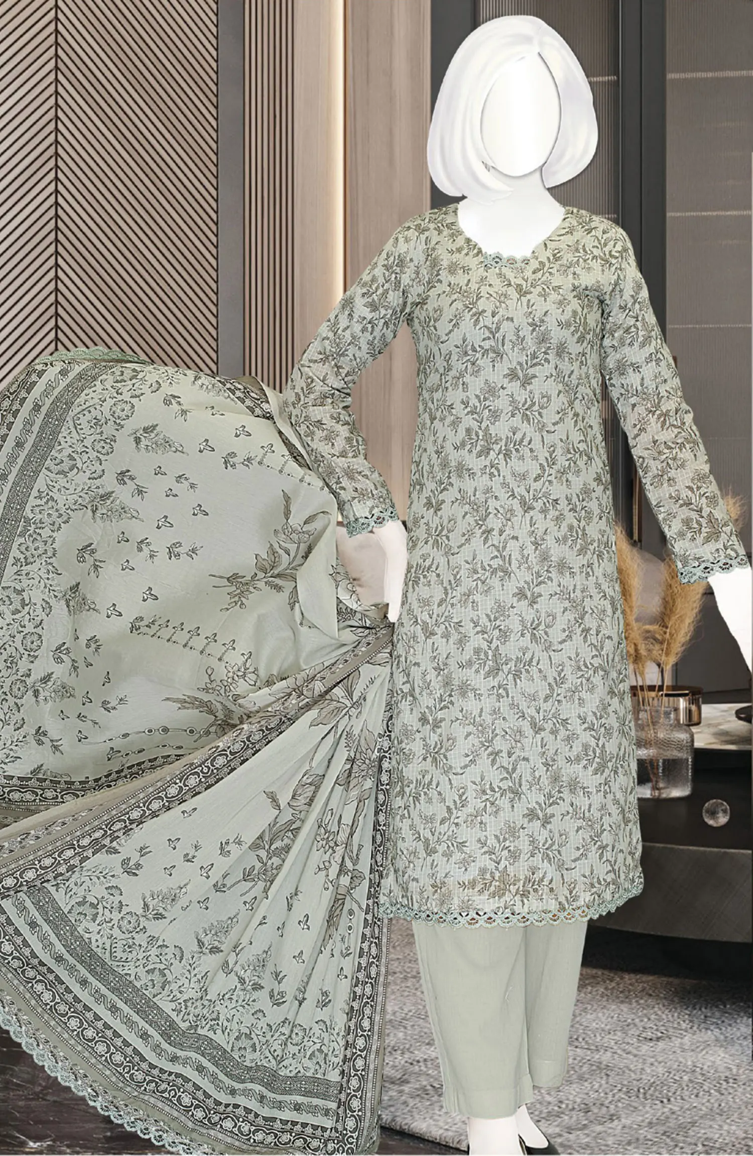 Romaiza Digital Printed Lawn Collection - DL 021