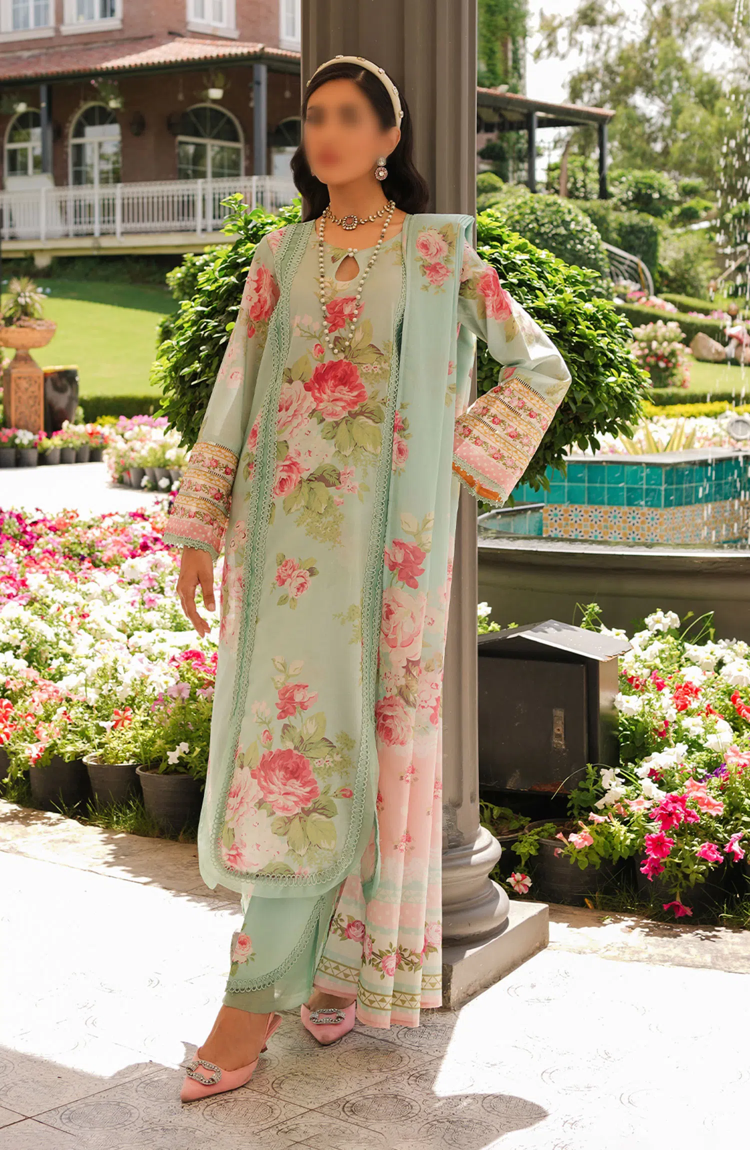 Elaf Prints Printed Lawn Collection 2024 - EEP 01 A
