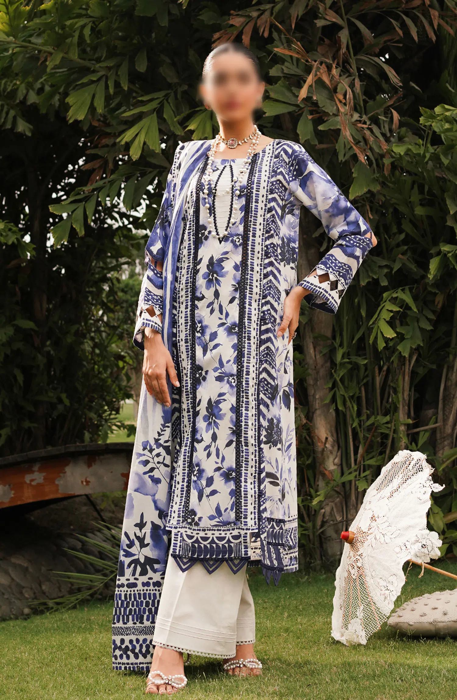 Elaf Prints Printed Lawn Collection 2024 - EEP 07 A