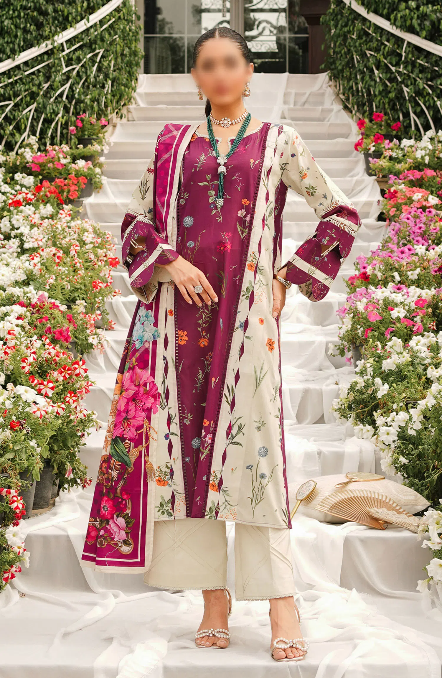 Elaf Prints Printed Lawn Collection 2024 - EEP 08 A