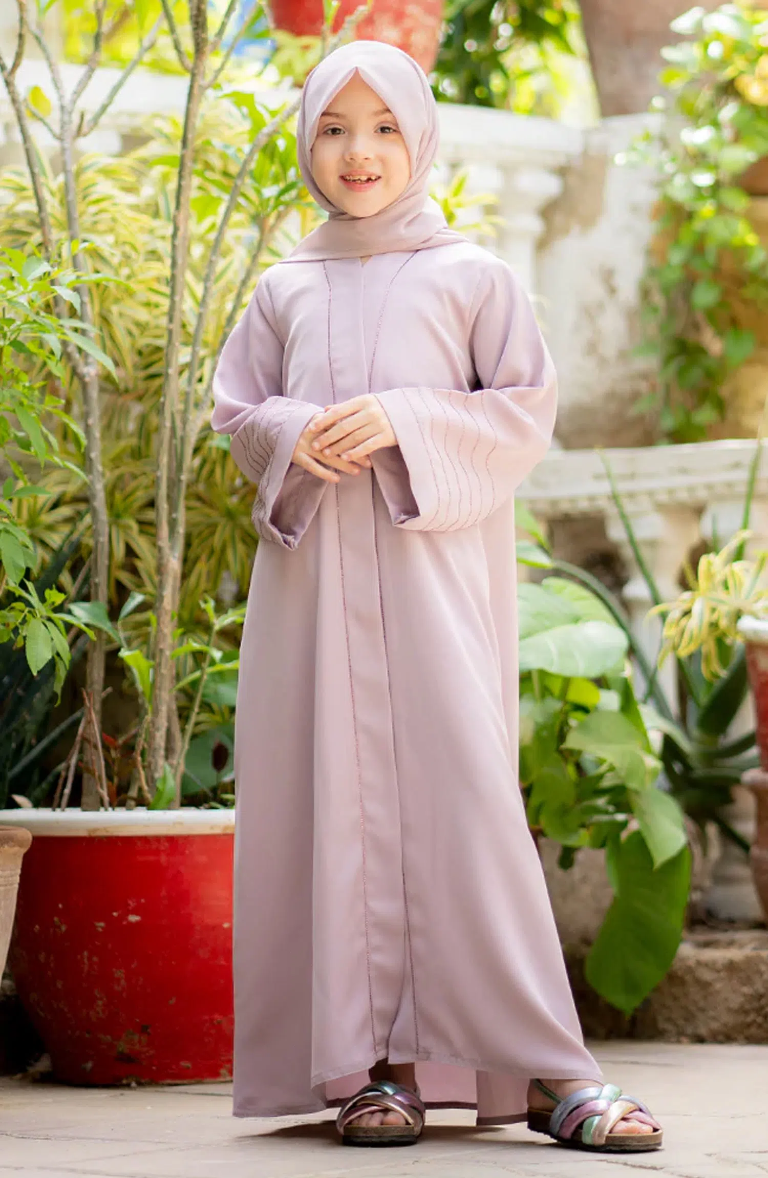 Black Camels Summer Kids Abaya Collection - Hajar Embellished Abaya