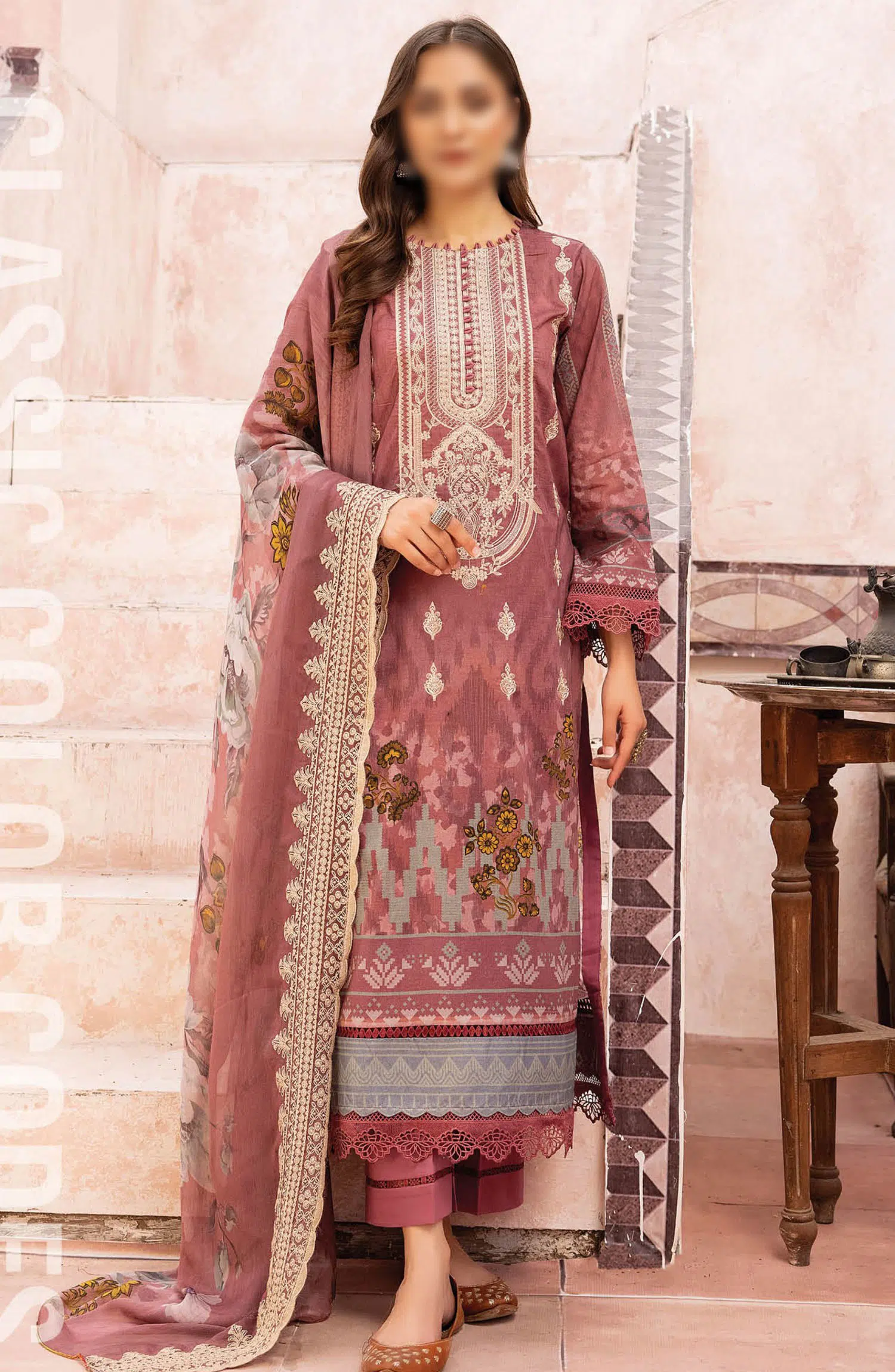 Johra Mehtab Embroidered Printed Lawn Collection 2024 - JH 490