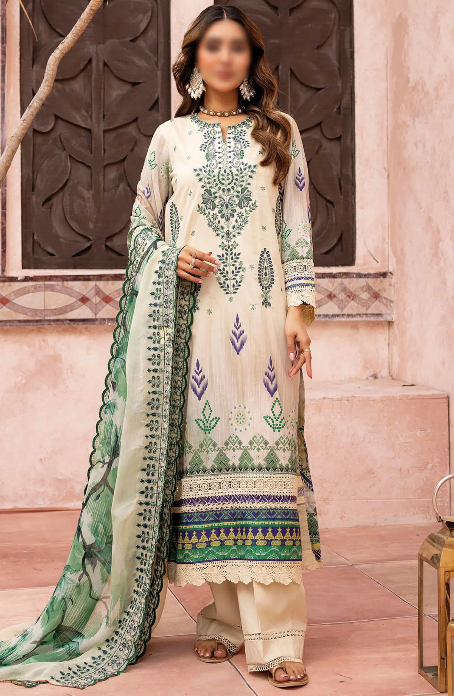 Johra Mehtab Embroidered Printed Lawn Collection 2024 - JH 492