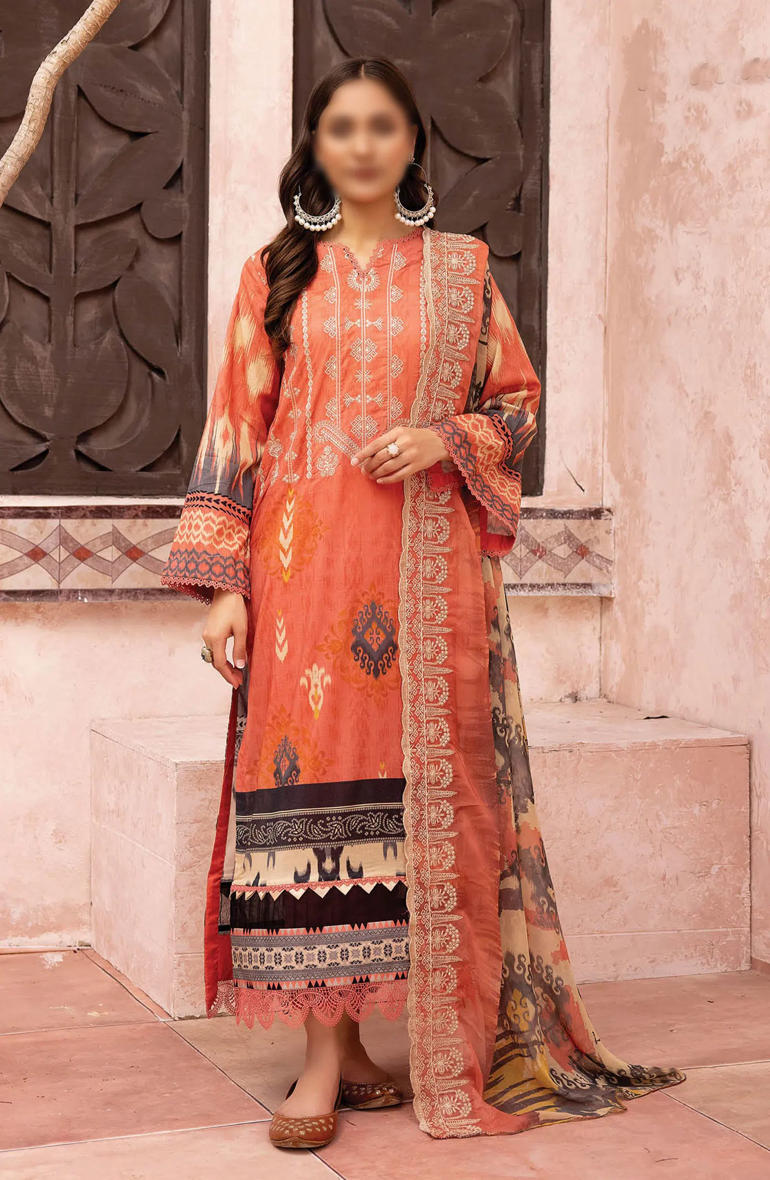 Johra Mehtab Embroidered Printed Lawn Collection 2024 - JH 493