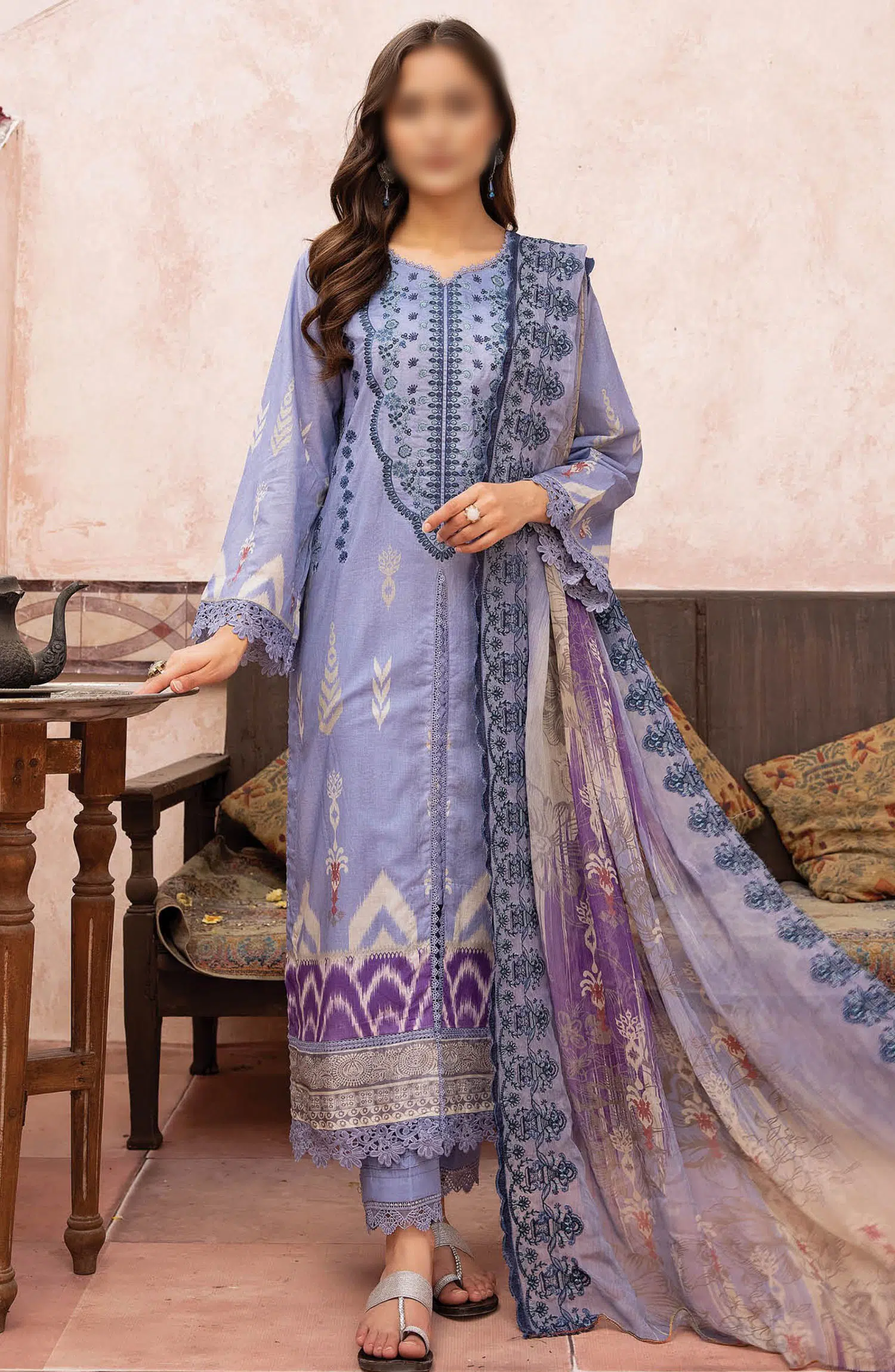 Johra Mehtab Embroidered Printed Lawn Collection 2024 - JH 495