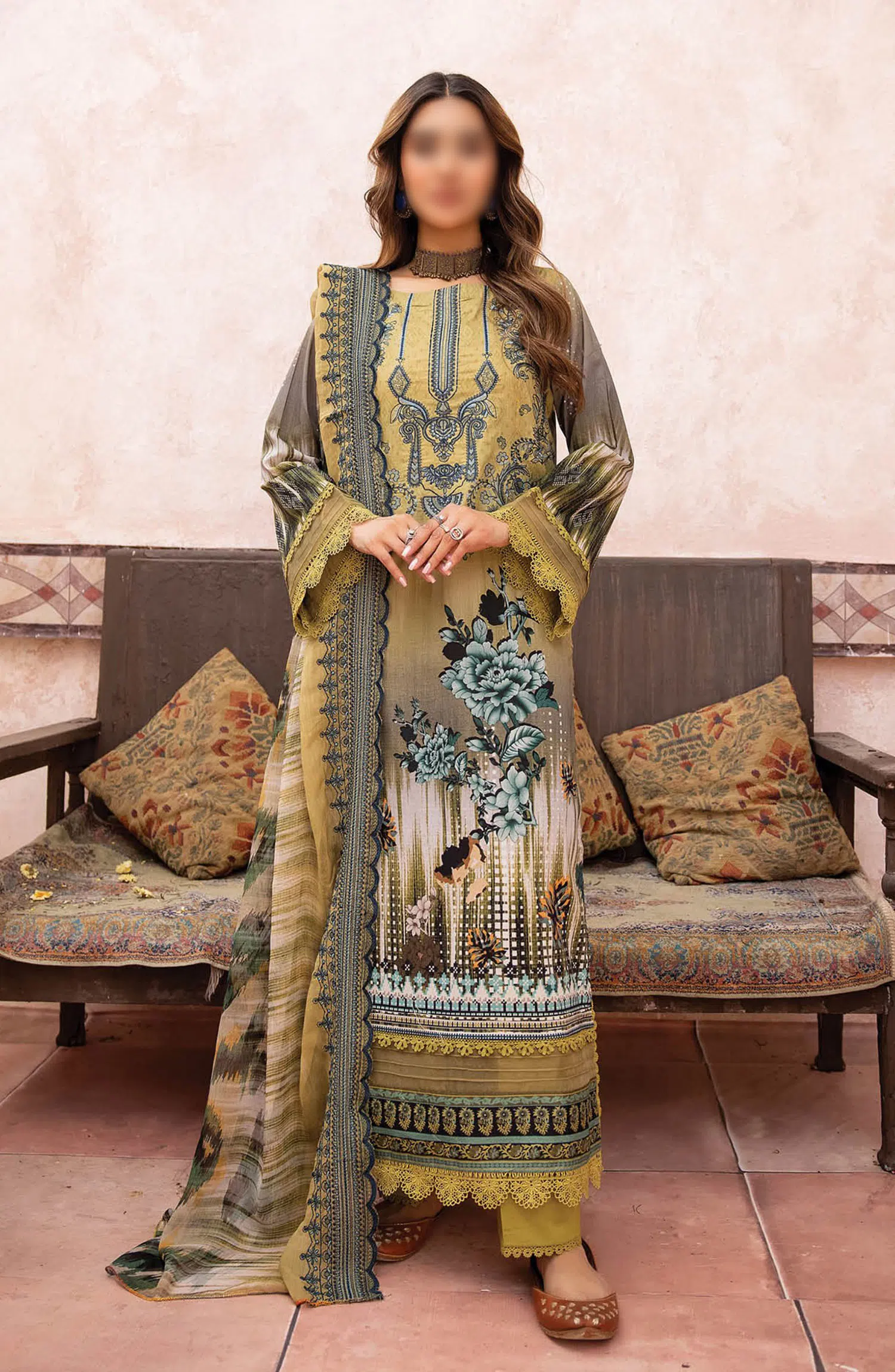 Johra Mehtab Embroidered Printed Lawn Collection 2024 - JH 496