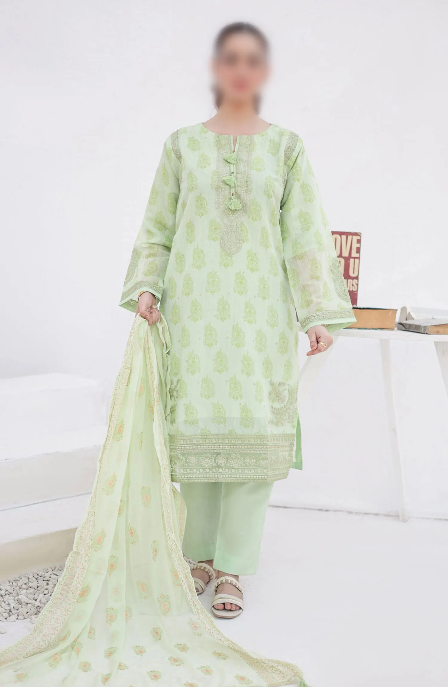 Chamak Dhamak Mother Daughter Formal Collection - HS 150 M (Green)