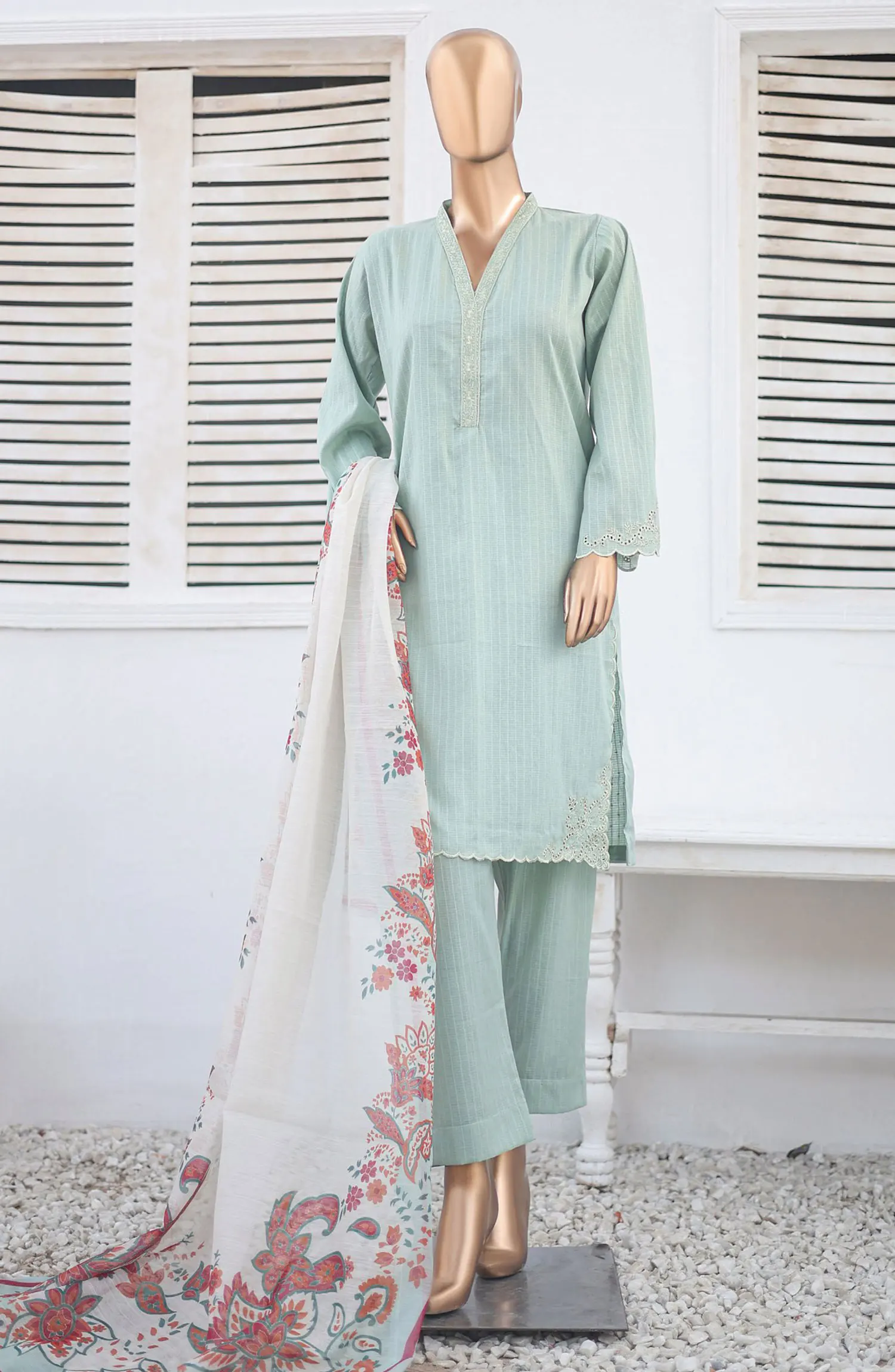 Cutwork Solid Stitched Collection 2024 - HS 174 C