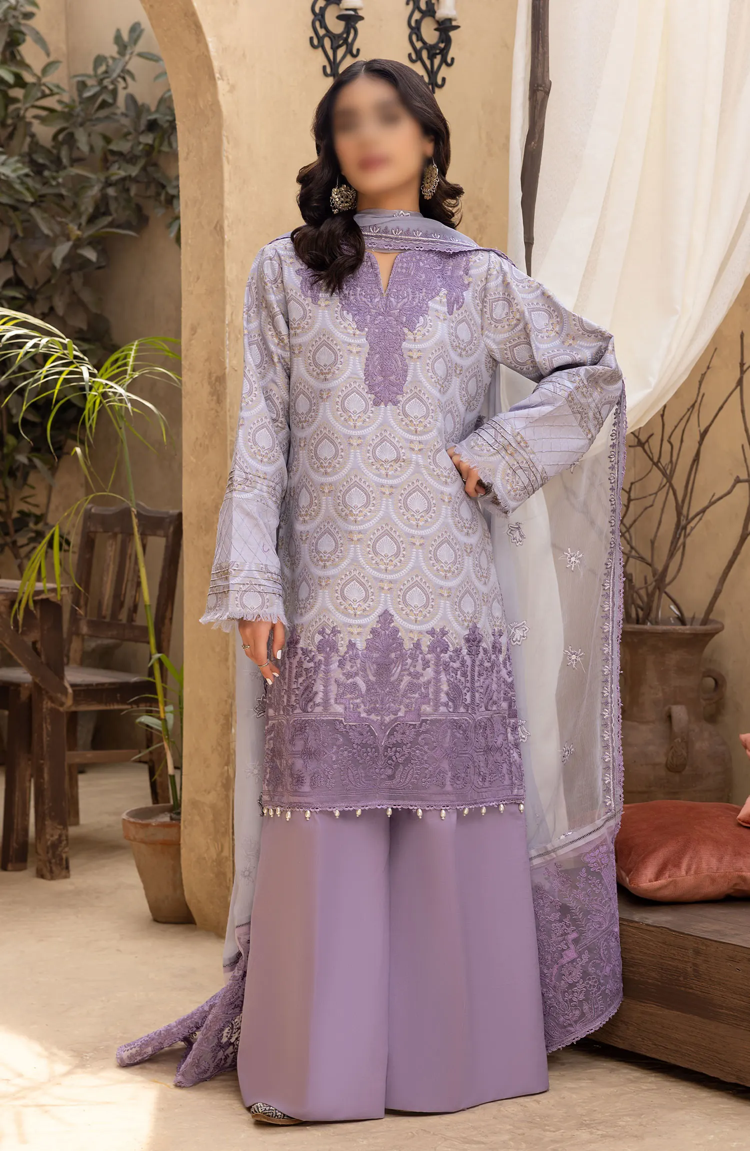 Ishq Embroidered Jacquard Collection 2024 Humdum - IEJC 01