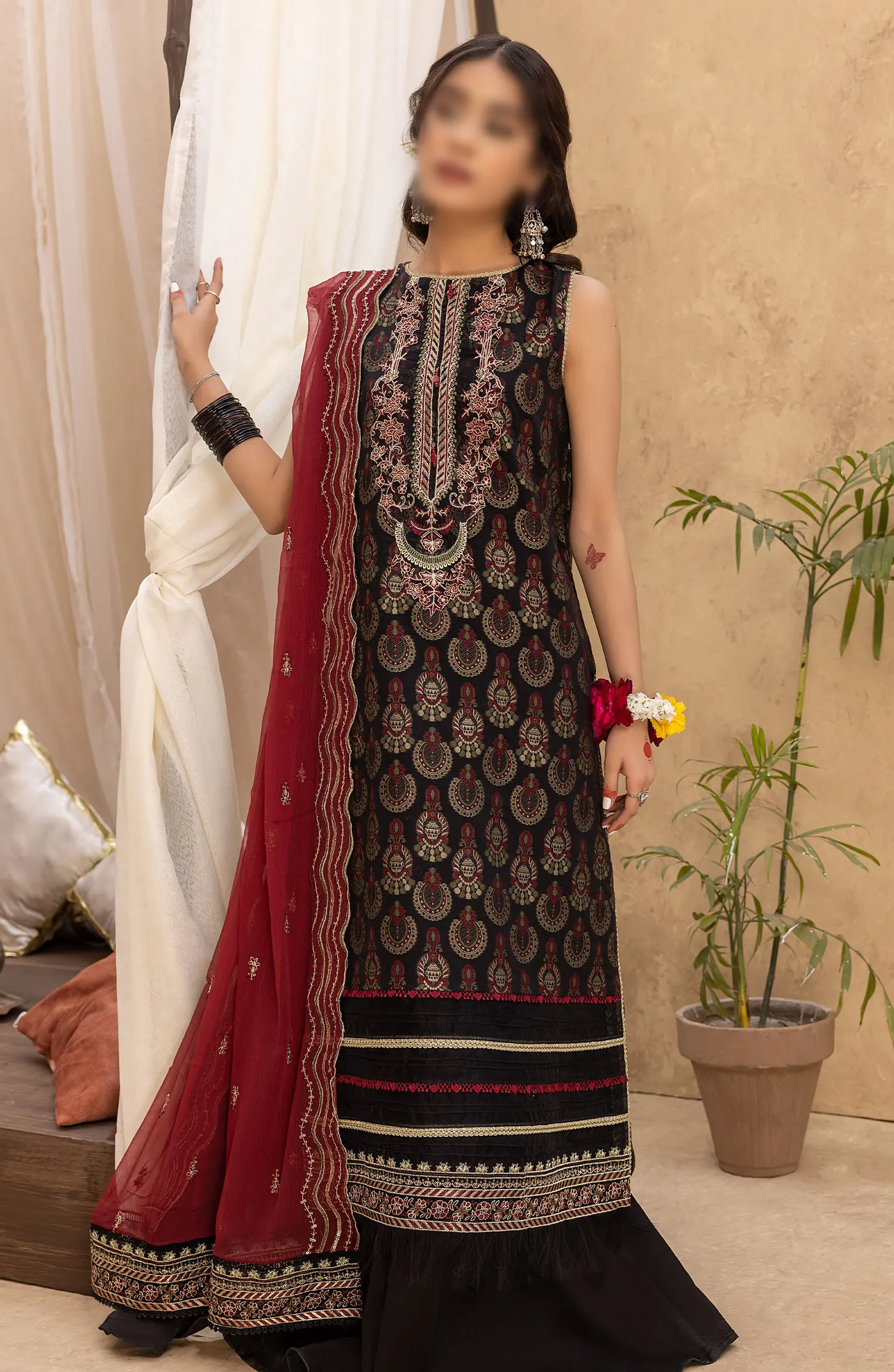Ishq Embroidered Jacquard Collection 2024 Humdum - IEJC 04