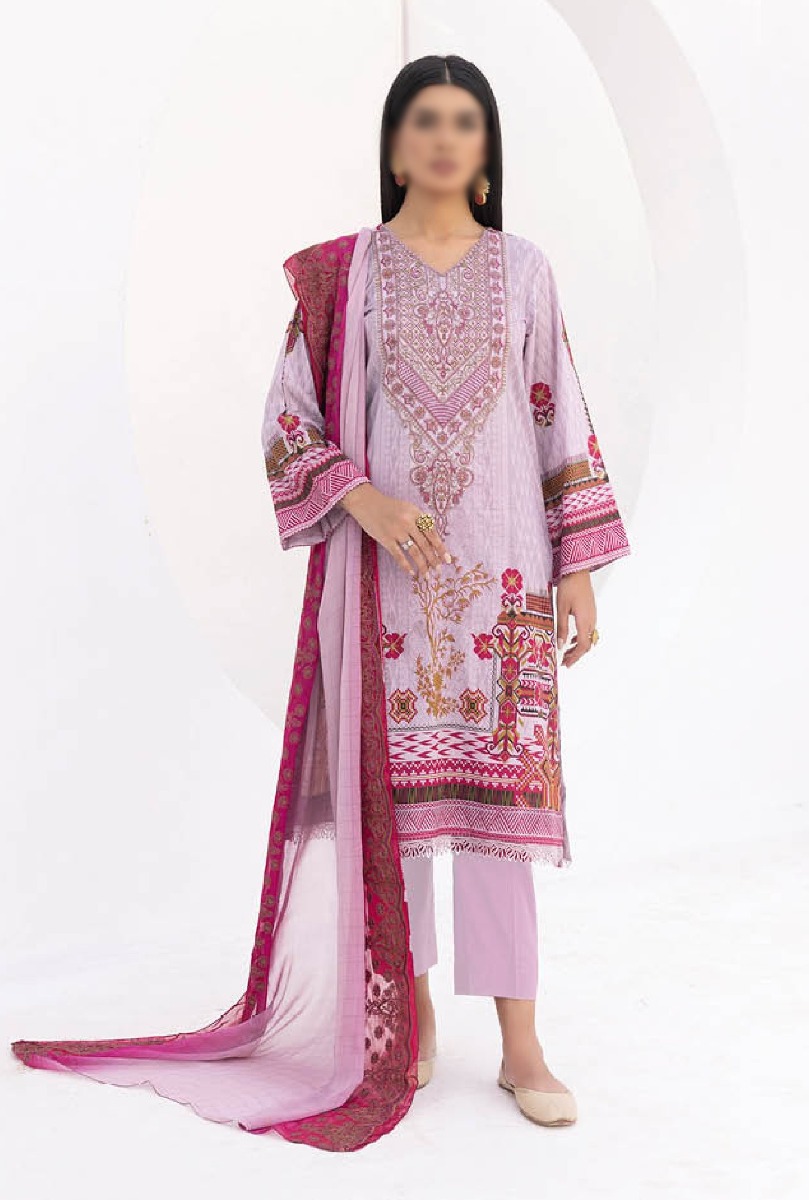 JH 611 Johra Rever Embroidered Digital Printed Lawn Collection