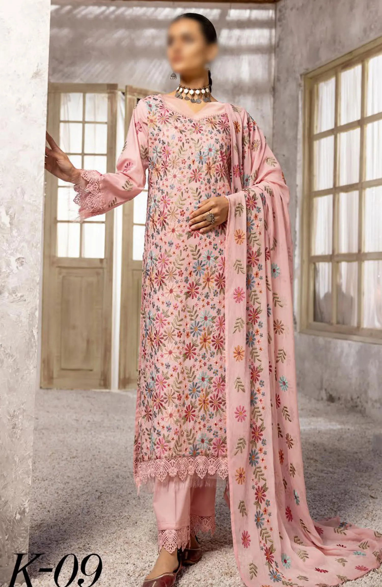 Khoobsurat Exclusive Lawn Collection 2024 - K 09