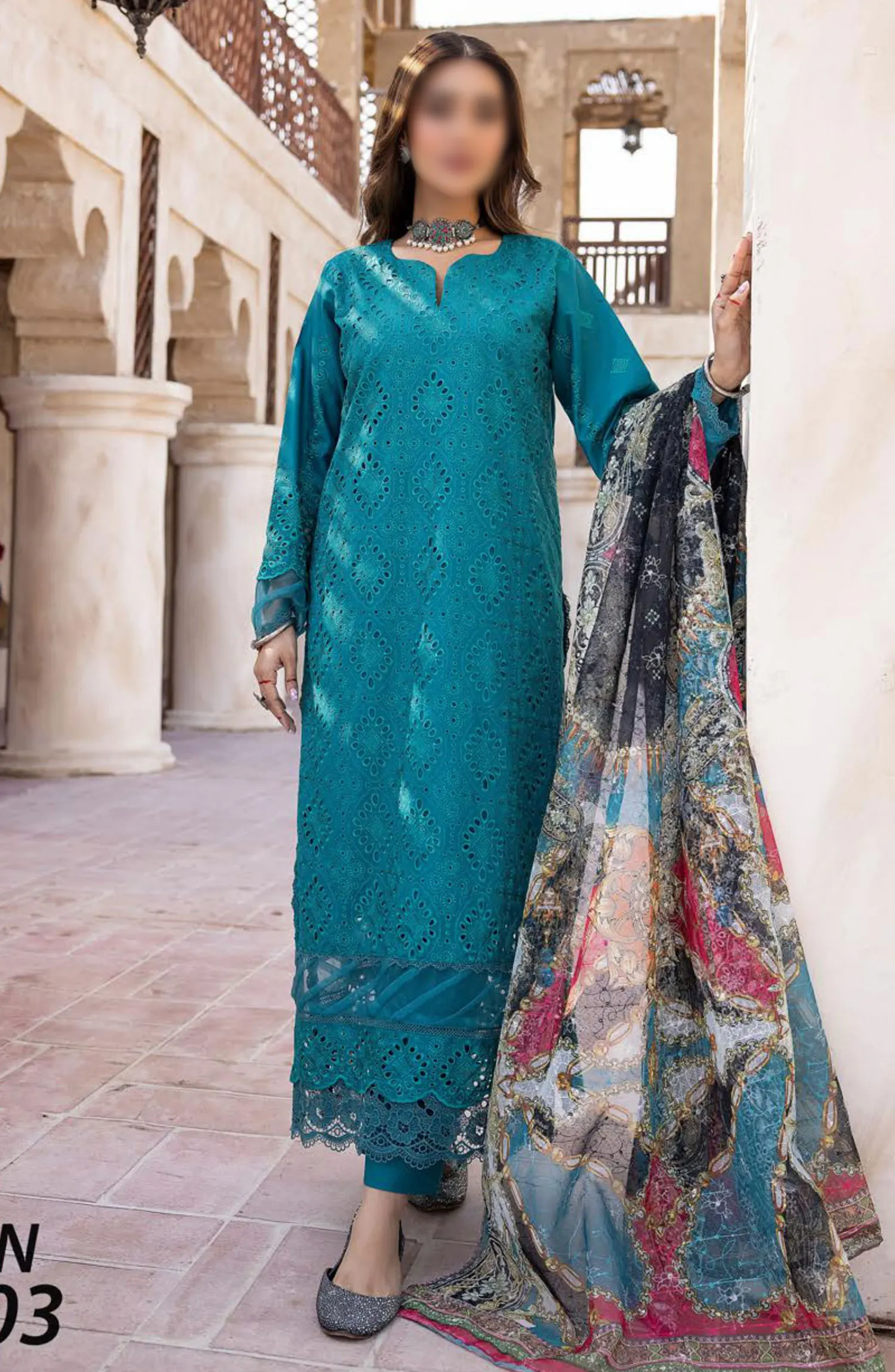 Nafasat By Khoobsurat Embroidered Lawn Collection - KN 203