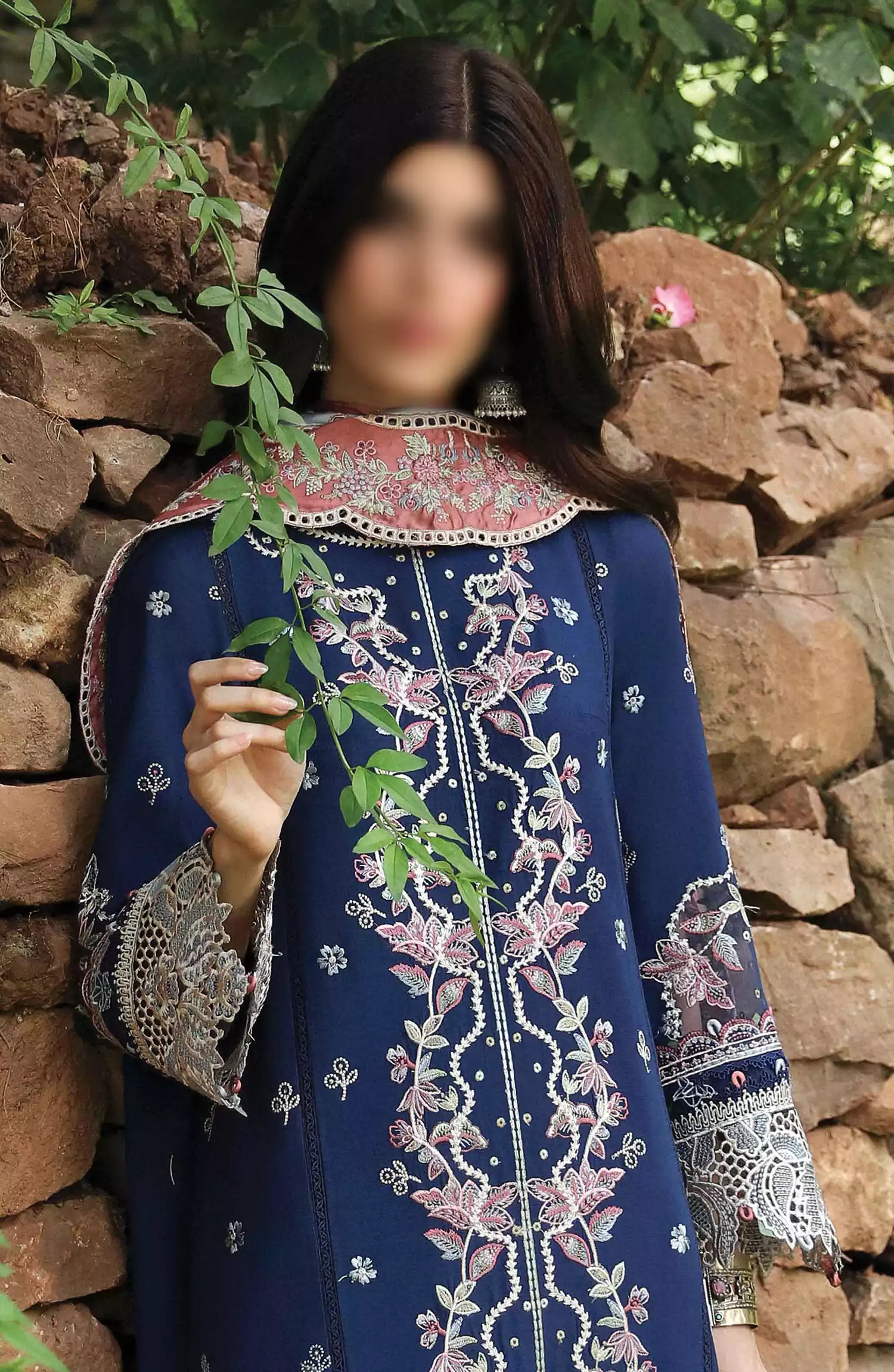 Qalamkar Qlinekari Winter Linen Unstitched Collection 2024 - LM 06 CADHLA