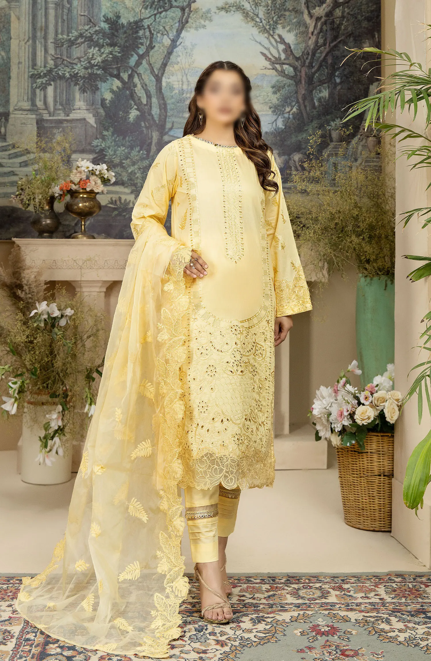 Embroidered lawn Collection by Marjjan - LV-37 A