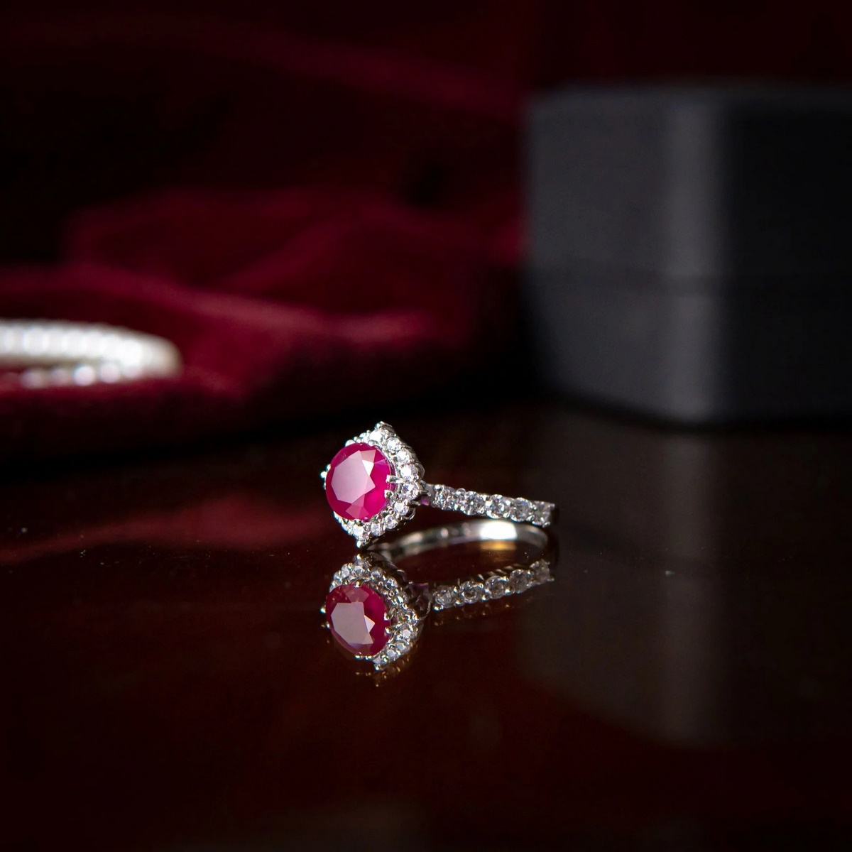 MINIMAL ROUND RUBY RING YKL Jewellers Ring Collection