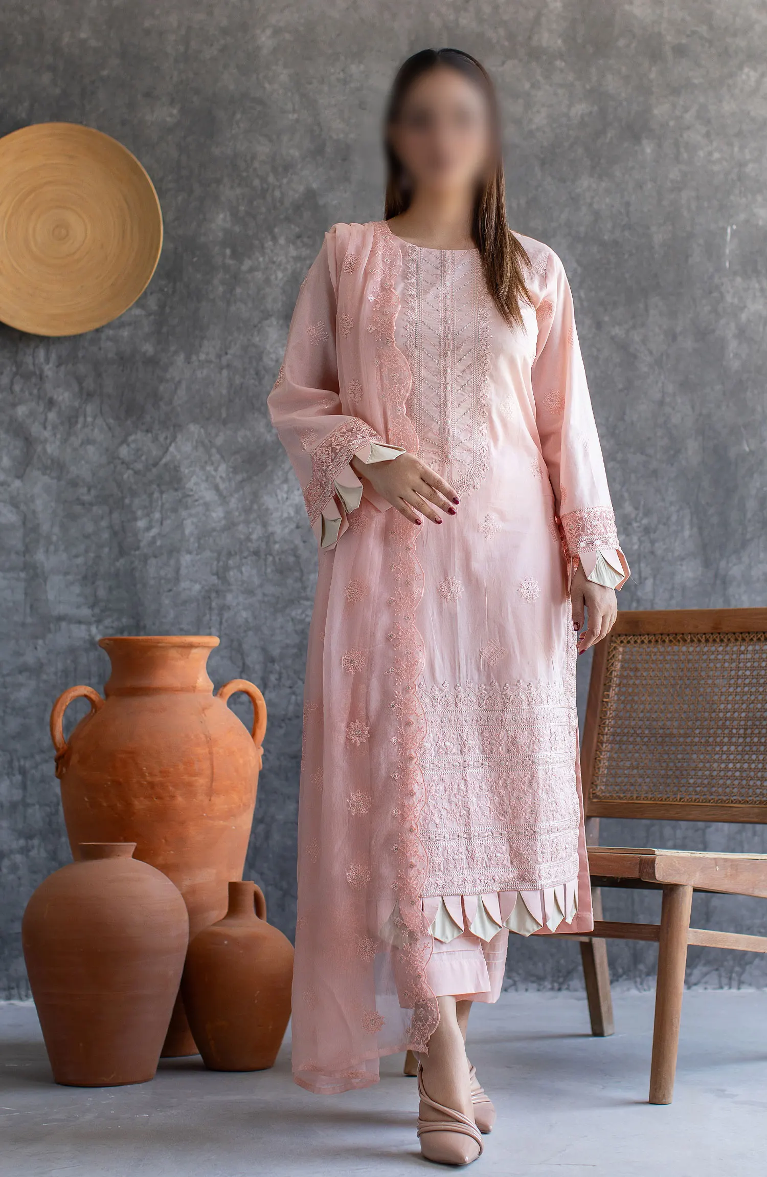Chikankari Embroidered Lawn Collection by Marjjan - MNC 201 B
