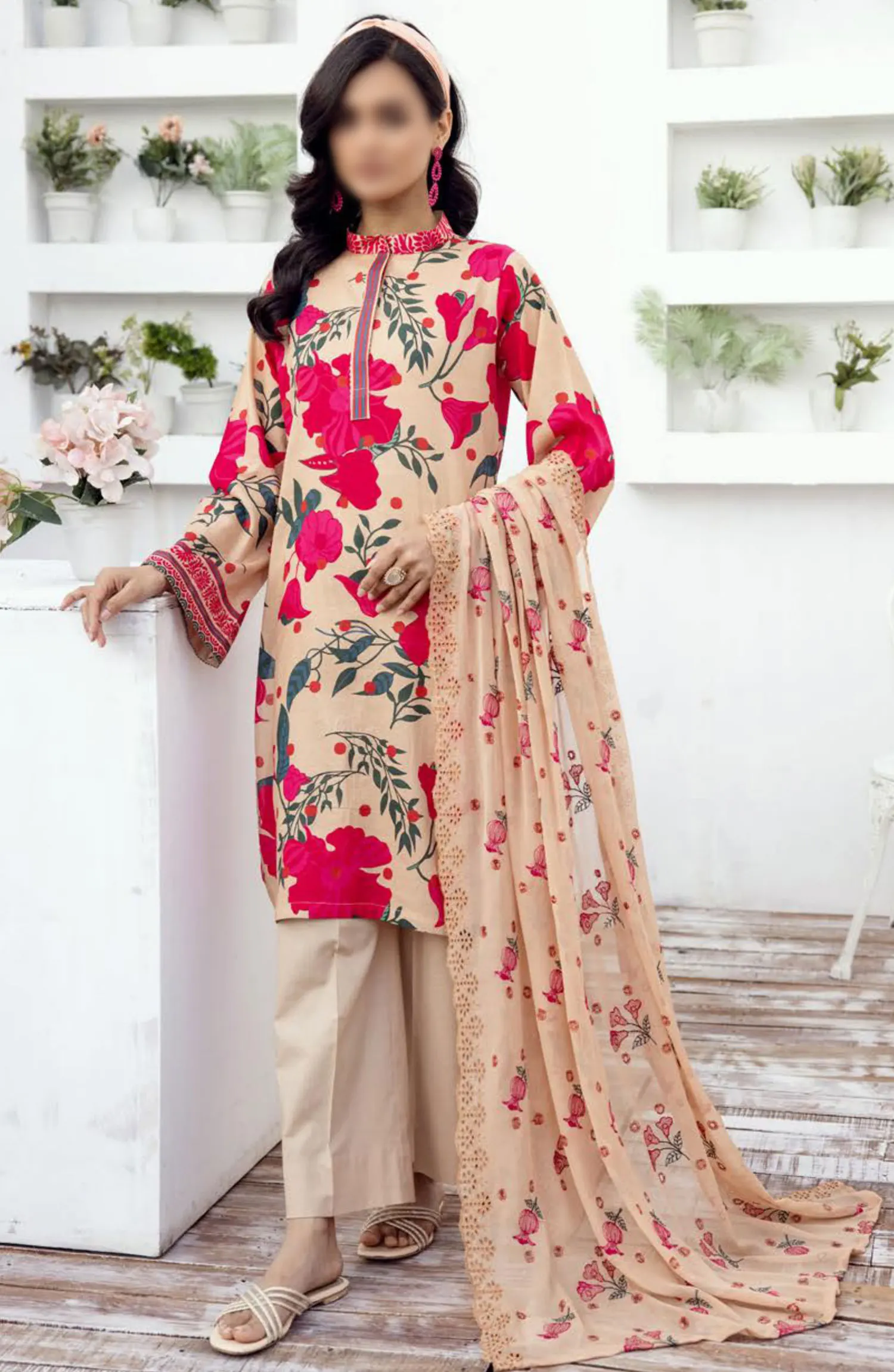 NUR Milan Rut Embroidered and Printed Lawn Collection 2024 - MR 02