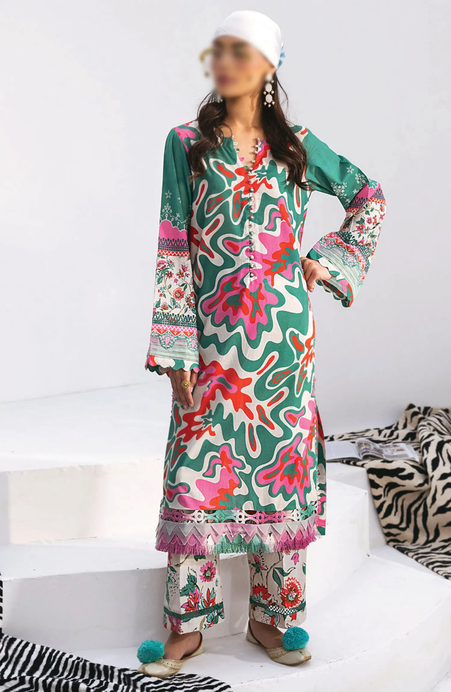 Nureh N-Girls Unstitched Premium Printed Lawn Collection - NGL-10