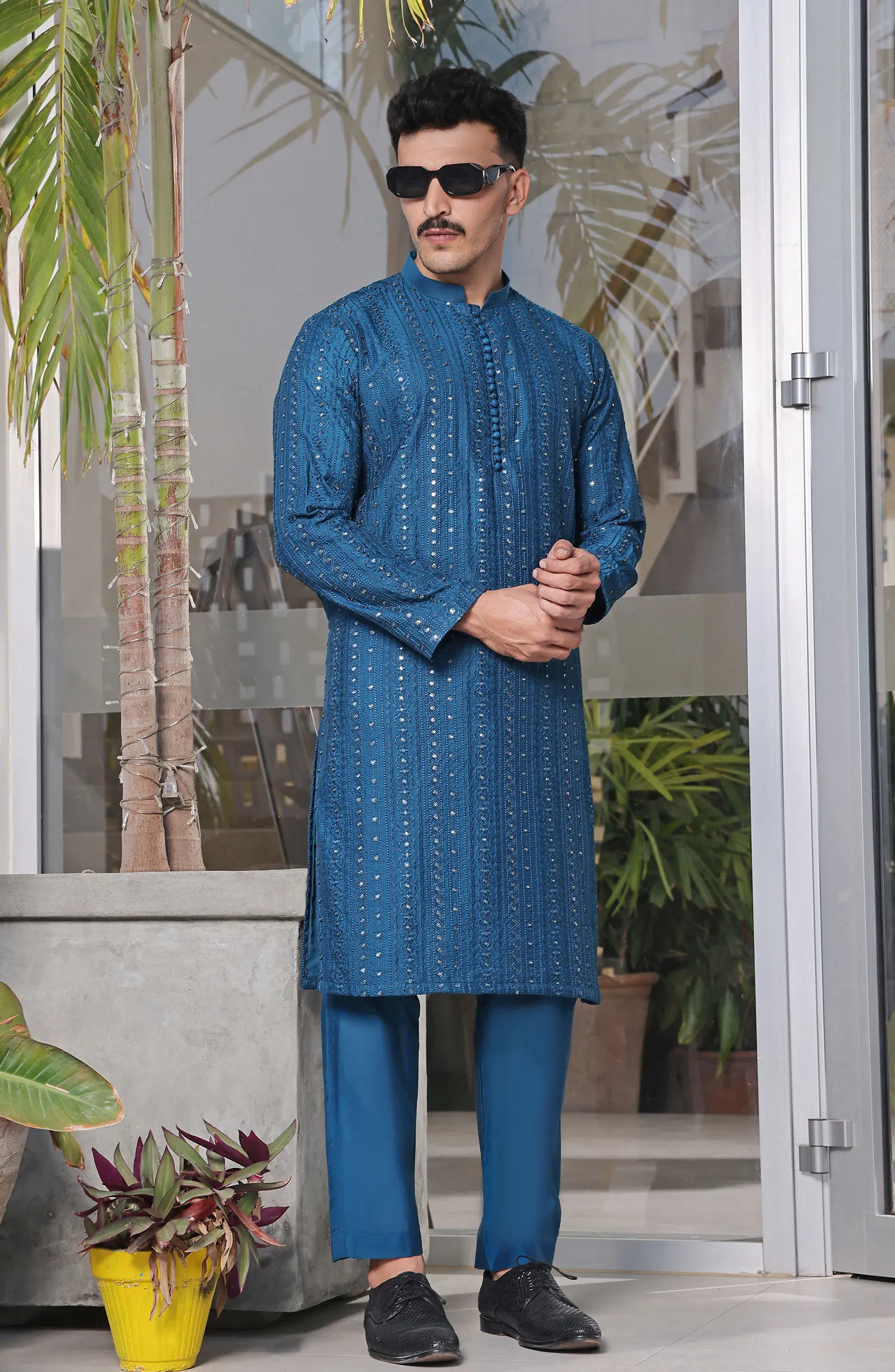 TGM Fancy Kurta Pyjama Collection - Noble Blue