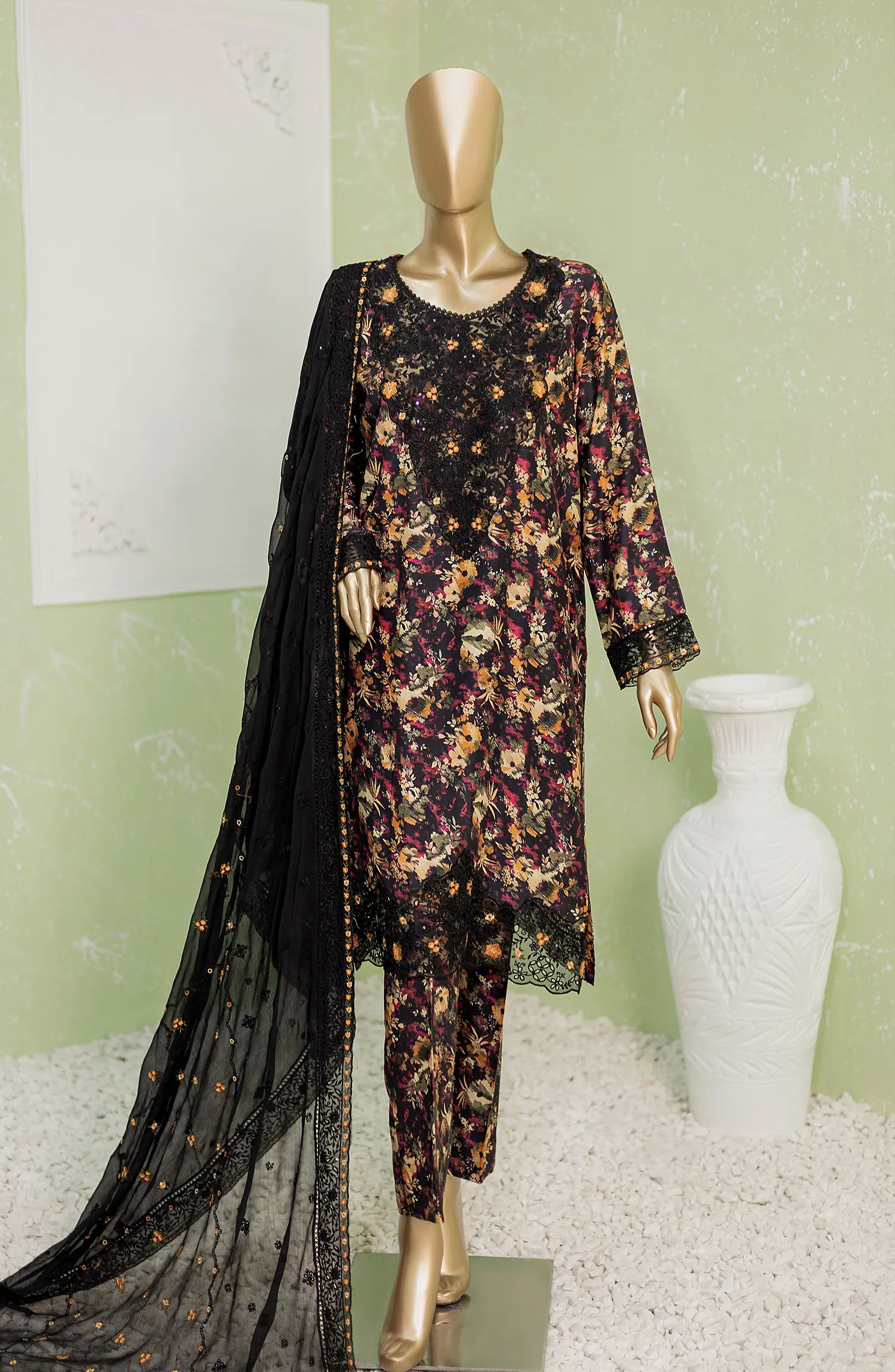 HZ Naubahar Silk Viscose Embroidered Silk Collection - NVE  231