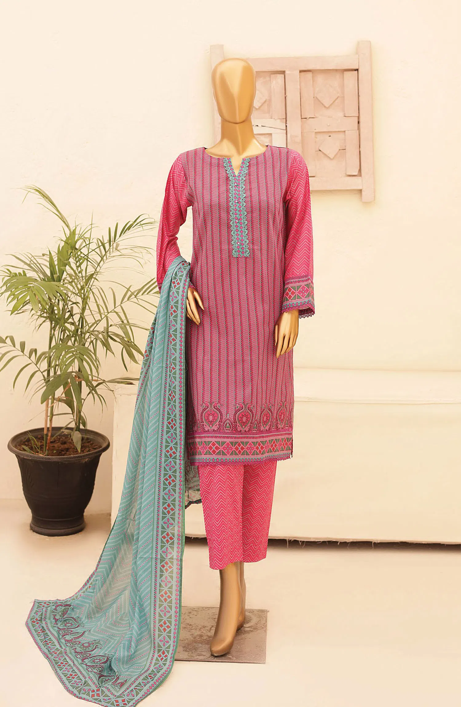 Oswah Women Printed Lawn Stitched Collection Vol 05 - OS 2426 K  Voilet