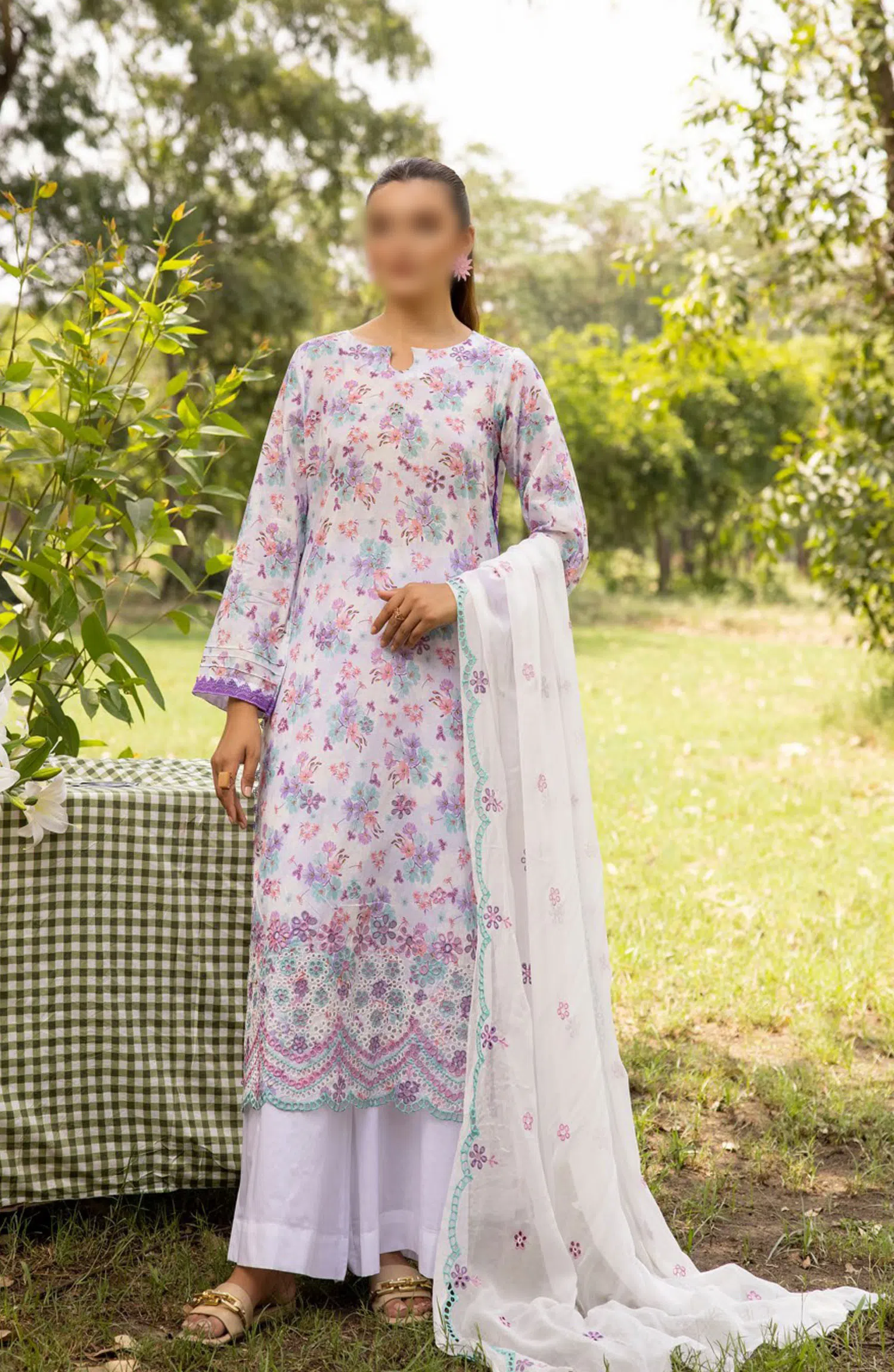 Printkari Embroidered and Printed Collection By NUR Vol 02 - PN 13