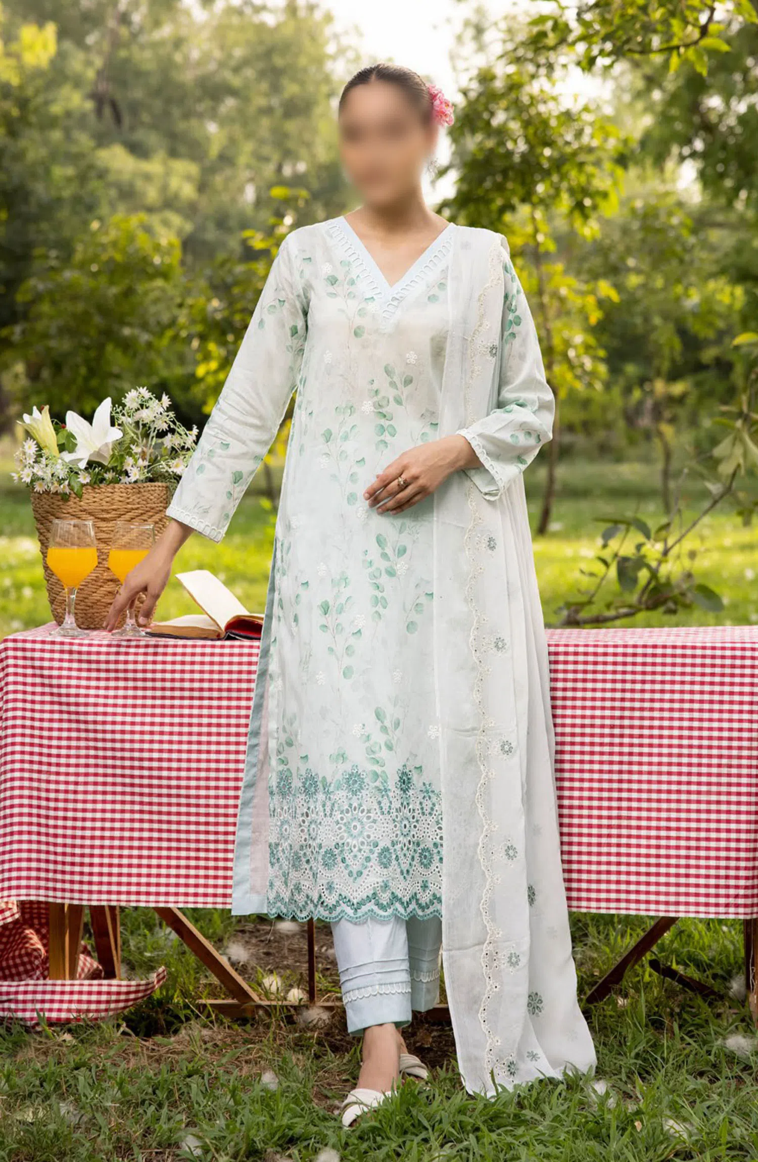 Printkari Embroidered and Printed Collection By NUR Vol 02 - PN 14