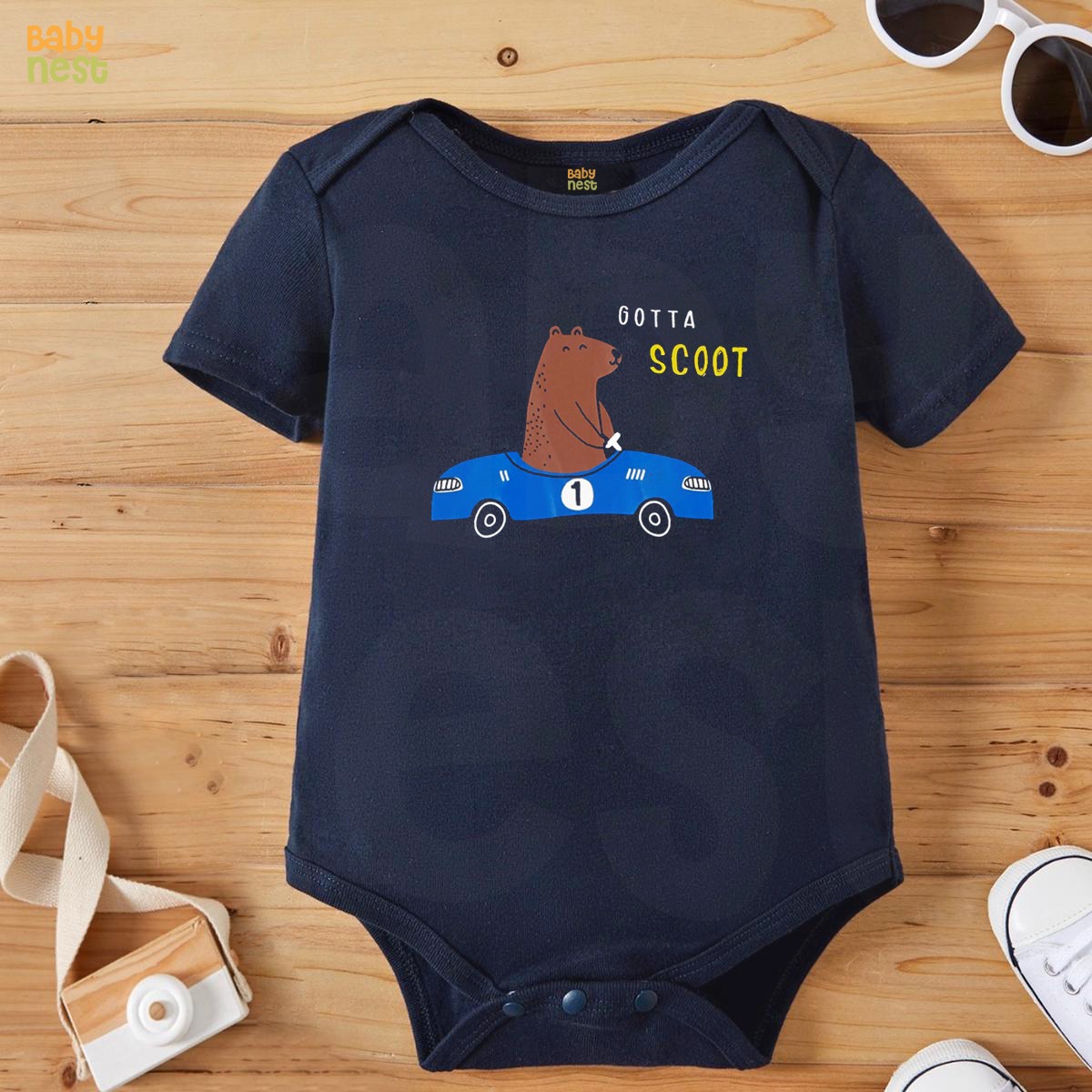 Gotta Scoot – (Blue) RBT 107 Romper For Kids