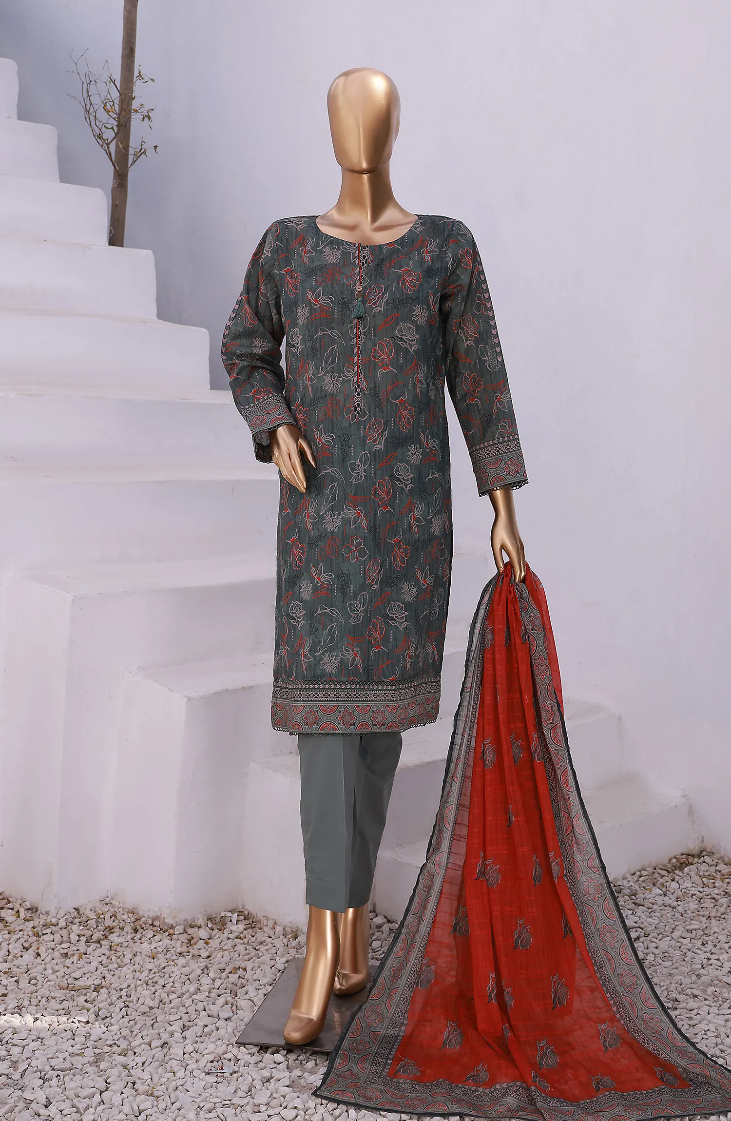 HZ RTW Summer Vibes Printed Lawn Collection Vol 02 - PSL 410 Green