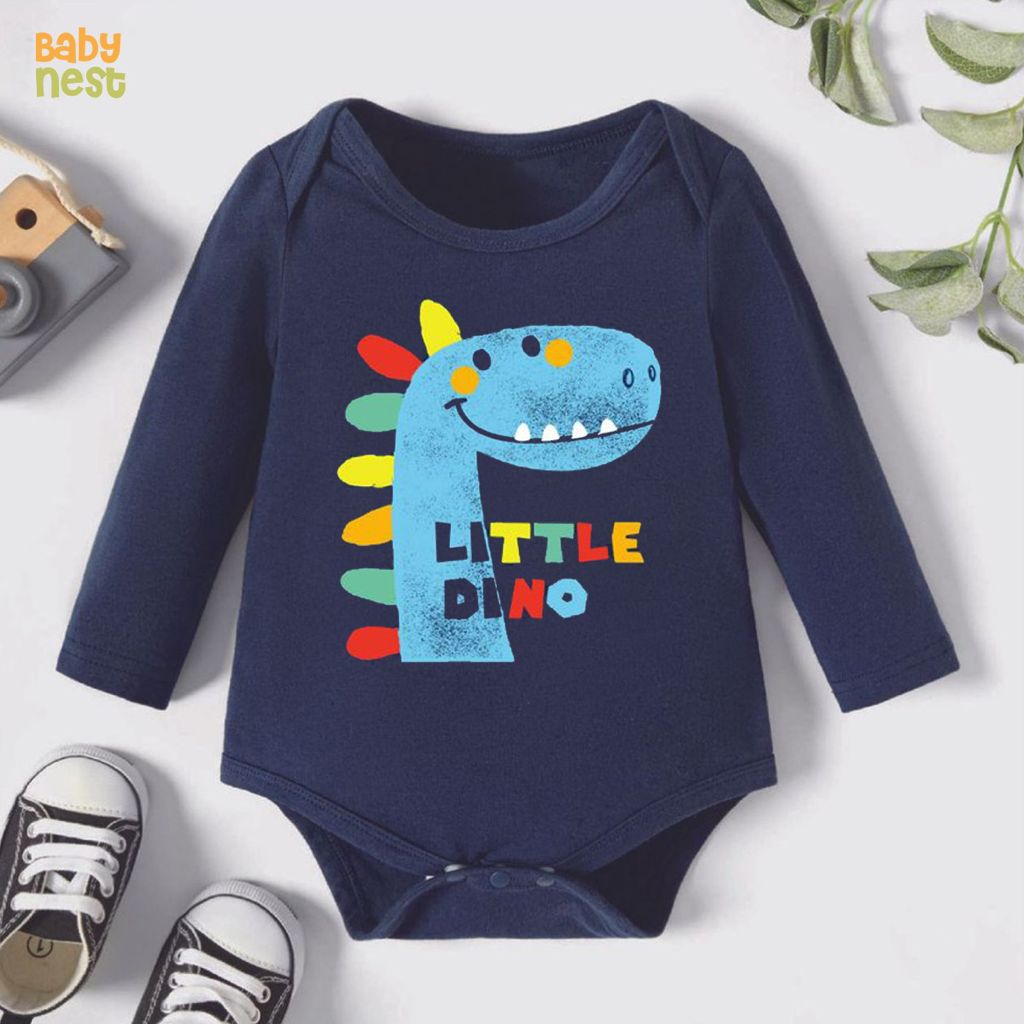 Little Dino – (Navy Blue) RBT 170 Full Sleeves Romper for Kids