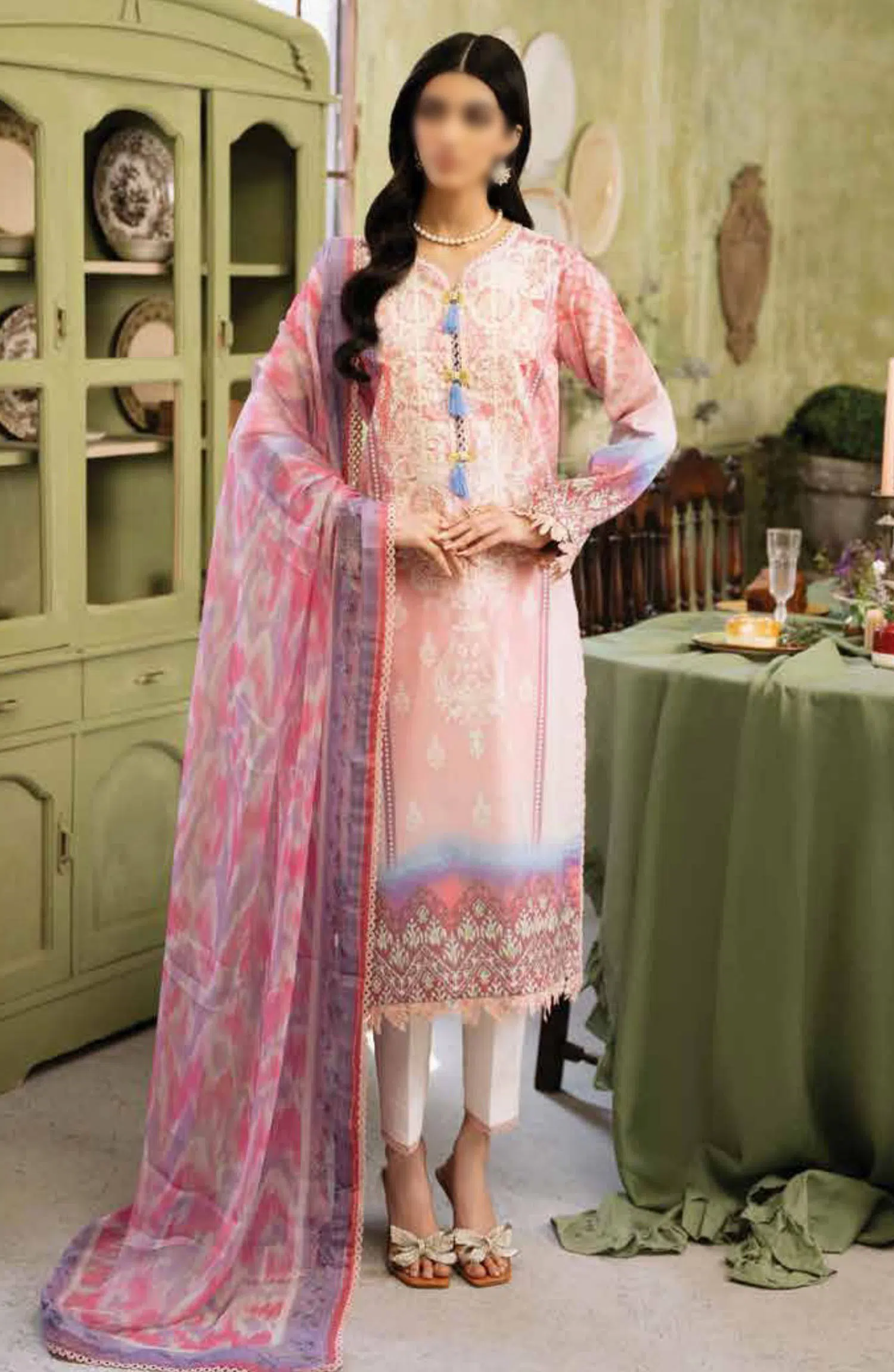 Roheenaz Flora Unstitched Printed Lawn Collection - RNP-01A AMARA