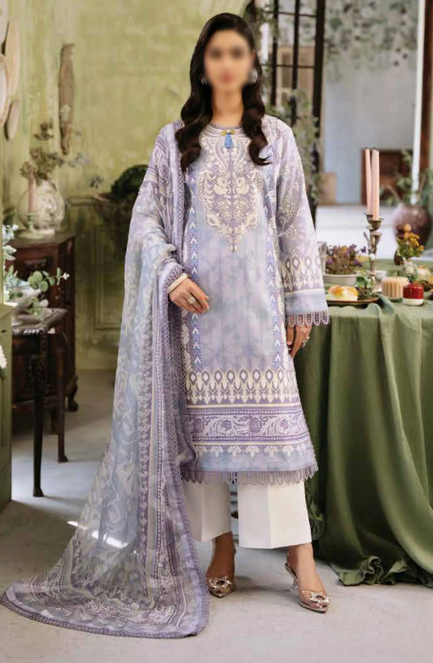 Roheenaz Flora Unstitched Printed Lawn Collection - RNP-02B LUMINA