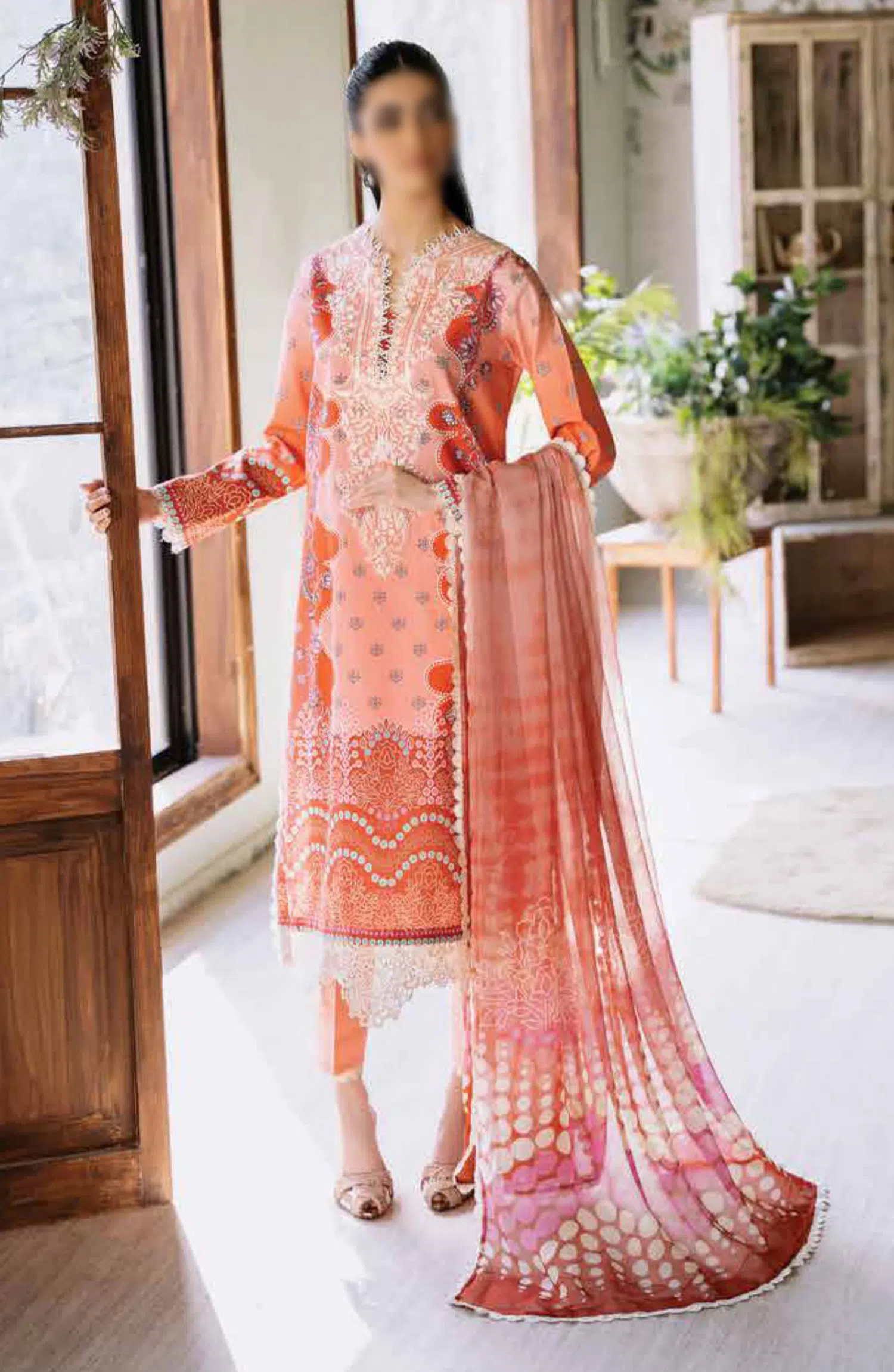 Roheenaz Flora Unstitched Printed Lawn Collection - RNP-04B SERENADE