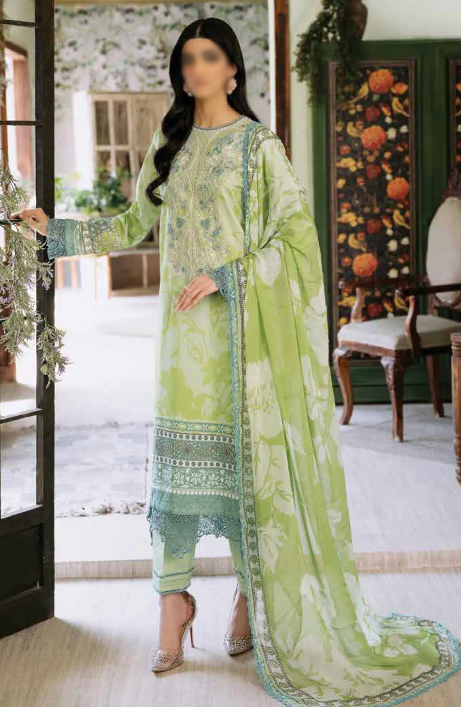 Roheenaz Flora Unstitched Printed Lawn Collection - RNP-05B EUPHORIA