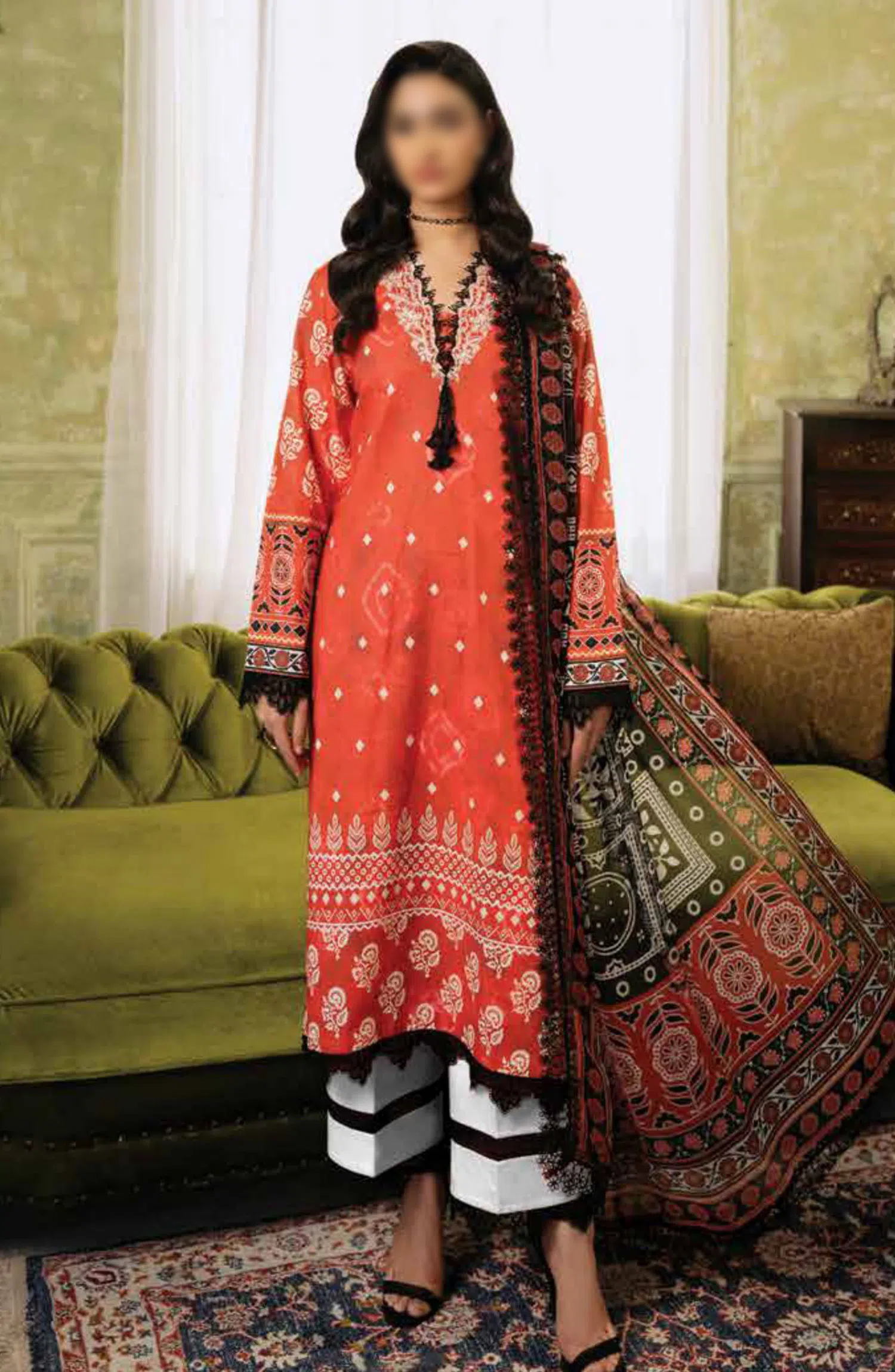 Roheenaz Flora Unstitched Printed Lawn Collection - RNP-08A SOLSTICE