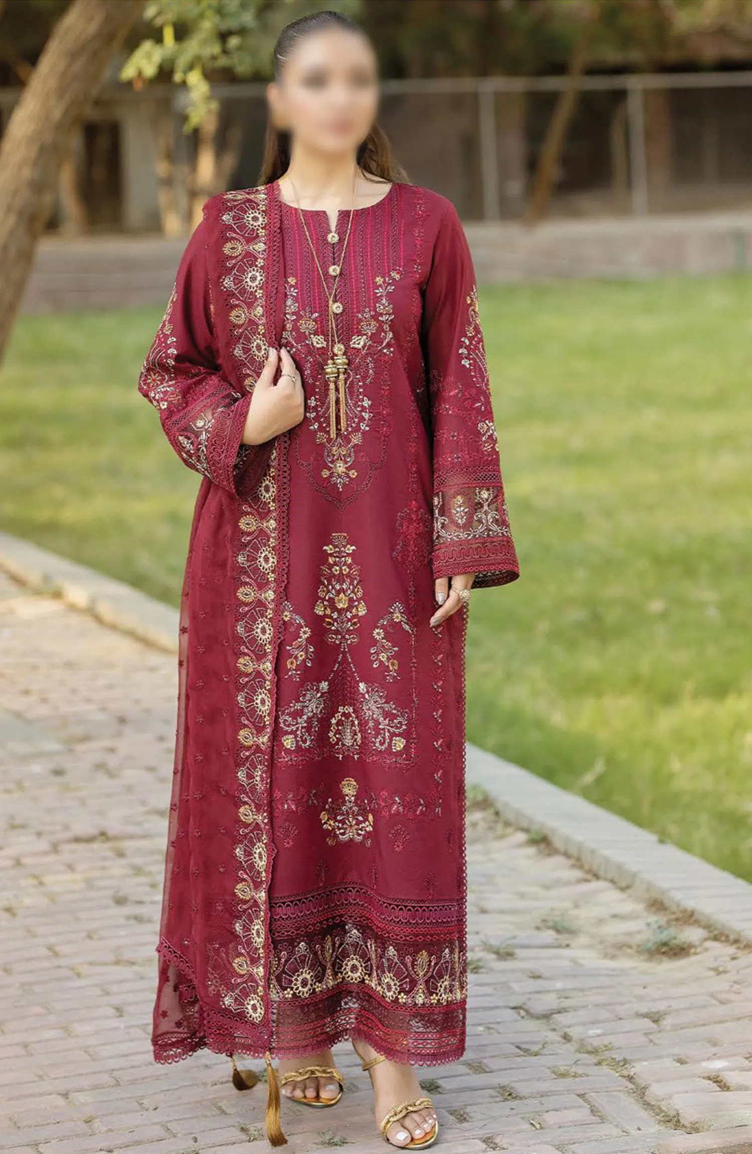 Subah-e-Roshan Luxury Lawn Collection by Serene - SL 74 FIRDOUS