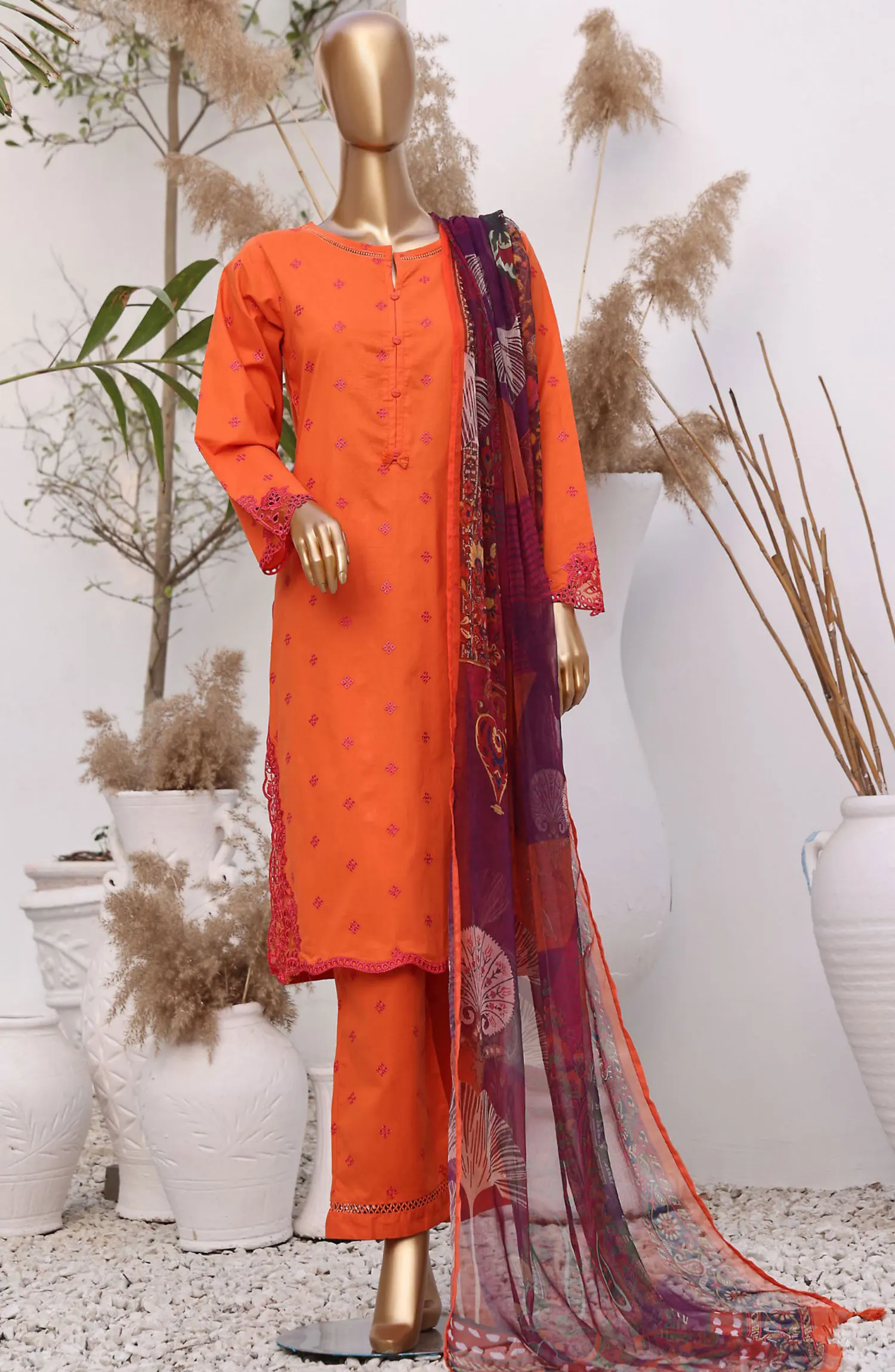 Sadabahar Cutwork Solid Stitched Collection 2024 - SCS 06