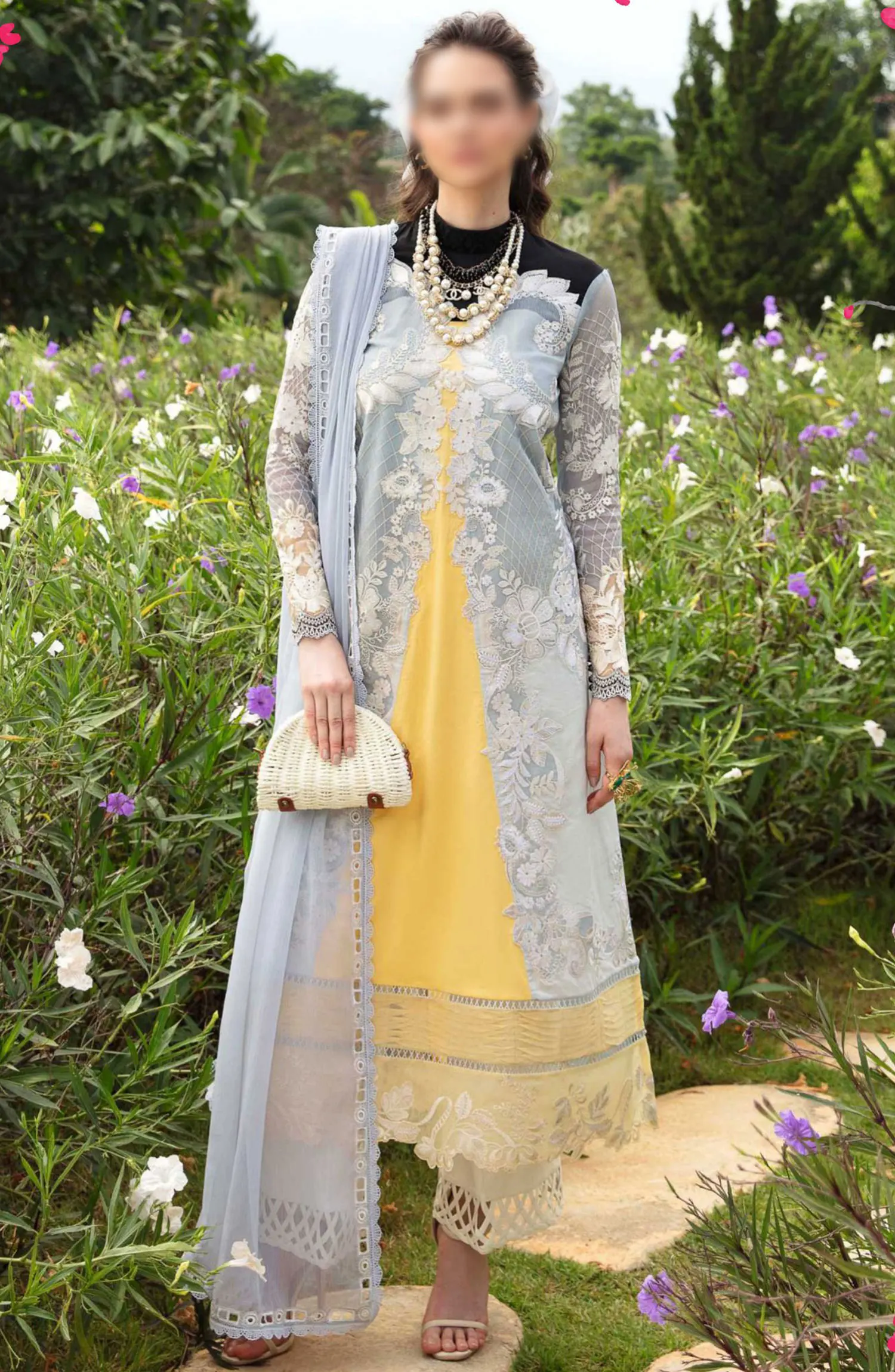 Formal Unstitched Luxury Lawn Collection 2024 - SL-11-24 Leena