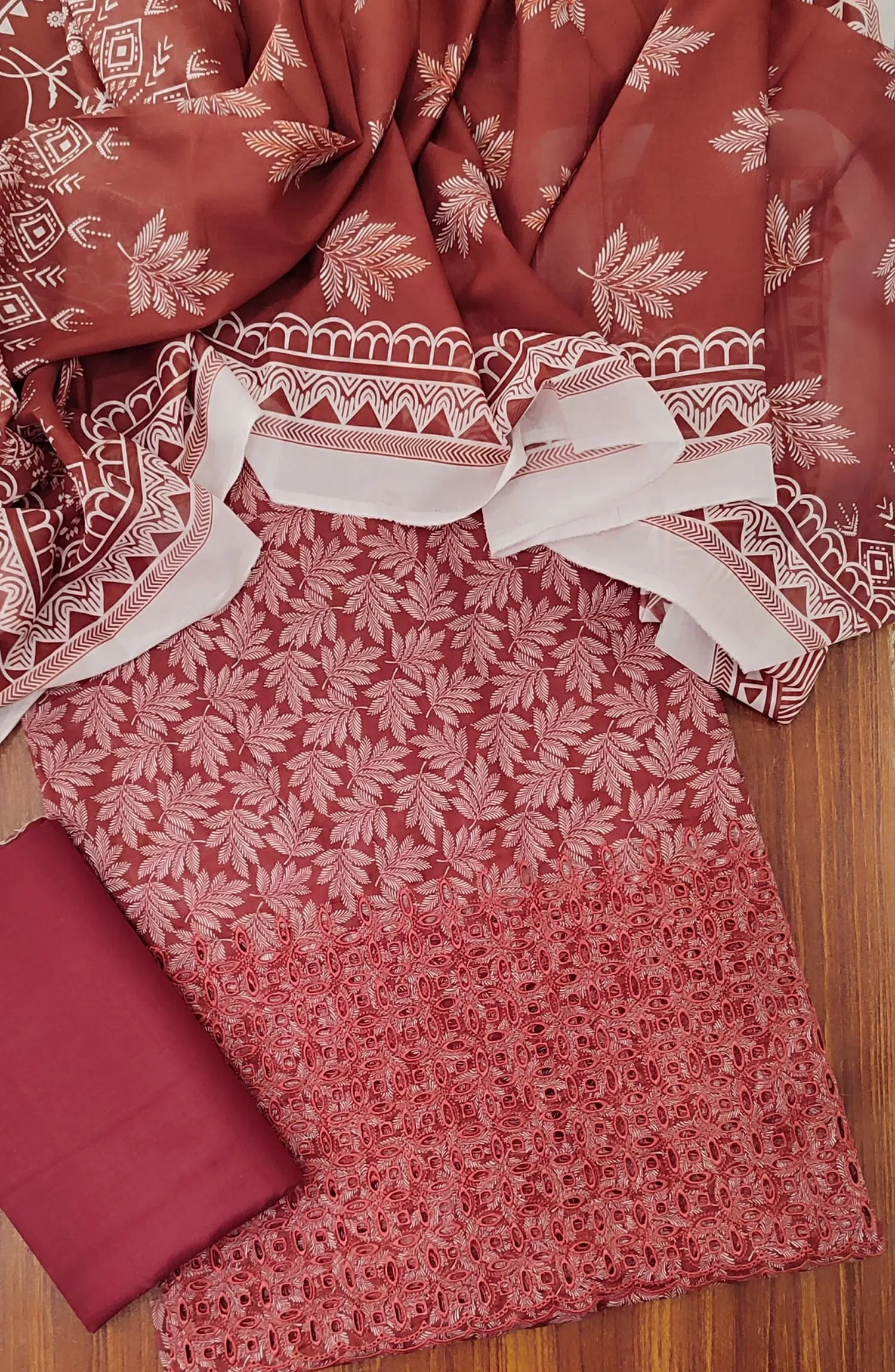 Unstitched Chikankari Lawn 3 Pcs Collection - UCL 07