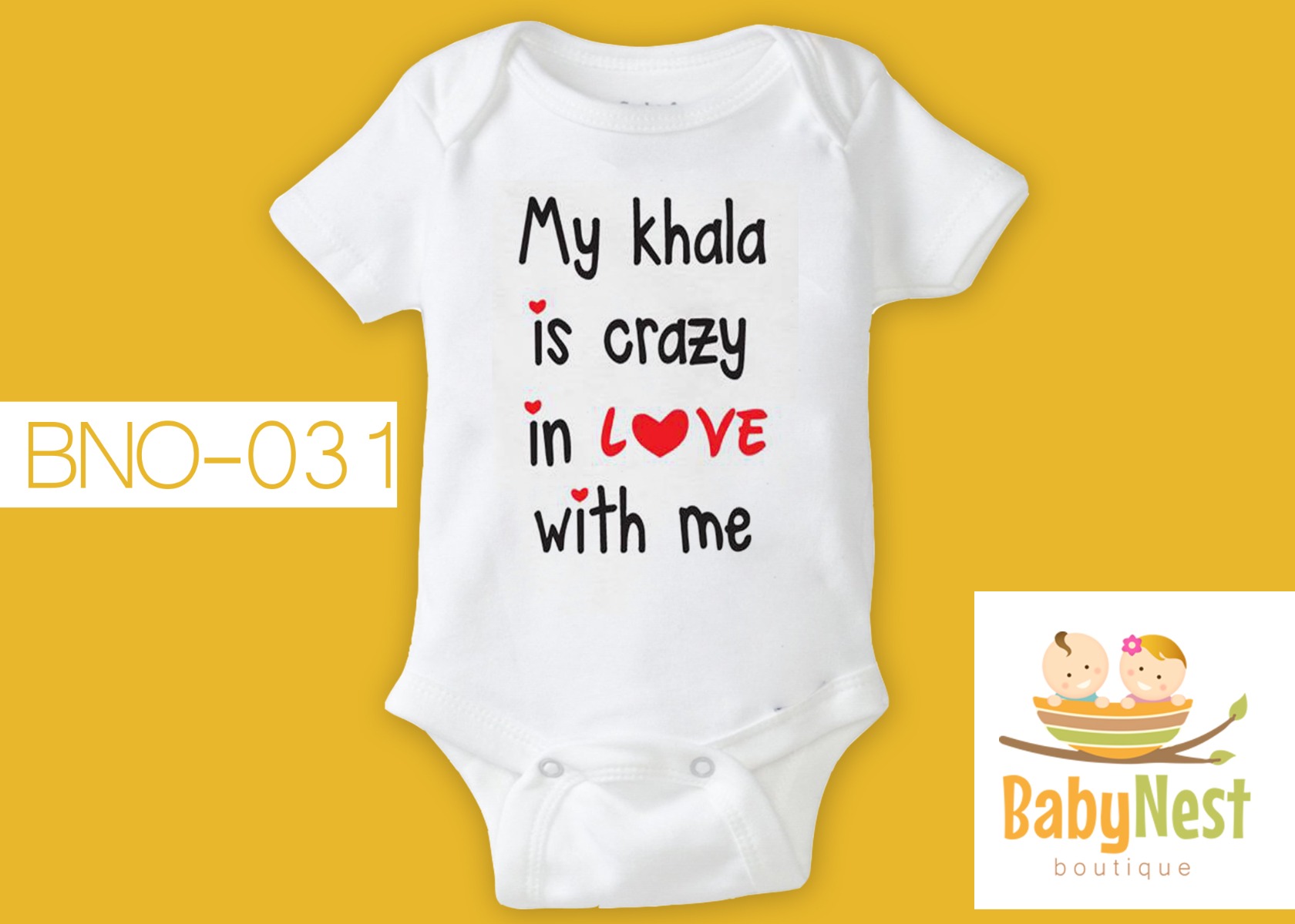 My khala is crazy in love with me Onesie for Kids (BNO-31)