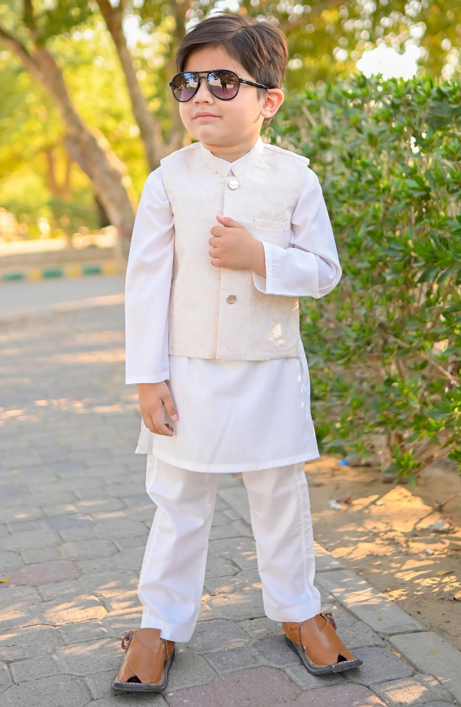Exclusive Wasit Coat with Shalwar Kameez Collection By Hassan Jee - WKS 022